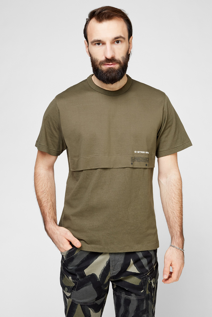 

Мужская зеленая футболка Mercerized G-Star RAW M D19274,C336