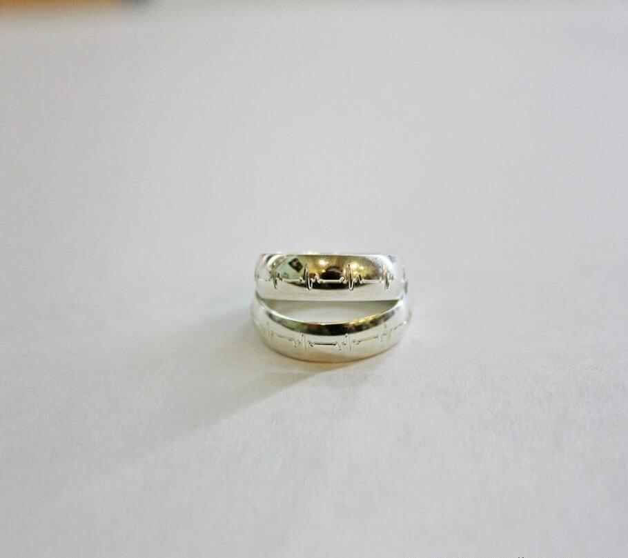 

Свадебные кольца пульс Maxi Silver 5403 ZL, размер 17.5