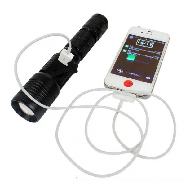 

Фонарь Power Bank GOREAD C67 CREE диод XML-T6 (США) Черный