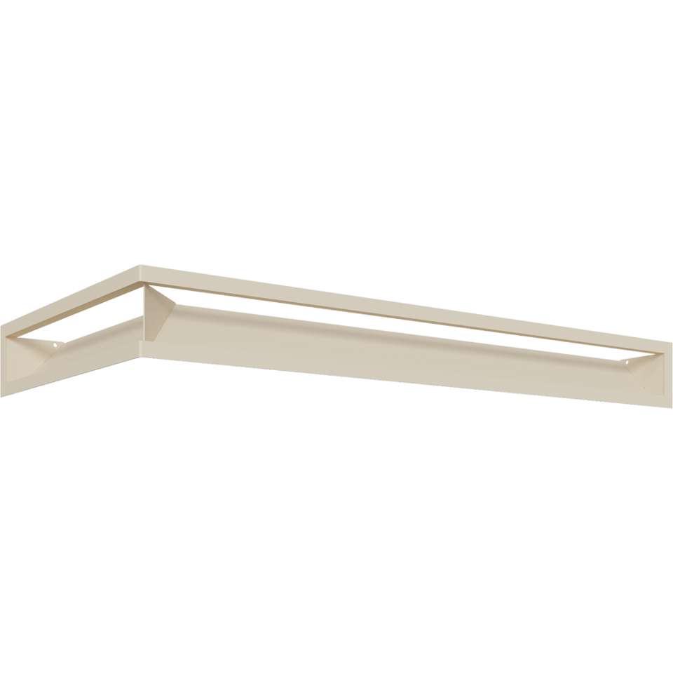 

Вентиляційна решітка LUFT Kratki SF кутовий правий кремовий 40x80x9