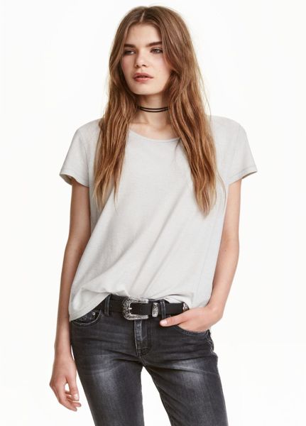 

Футболка H&M XS Серая (1084-177)