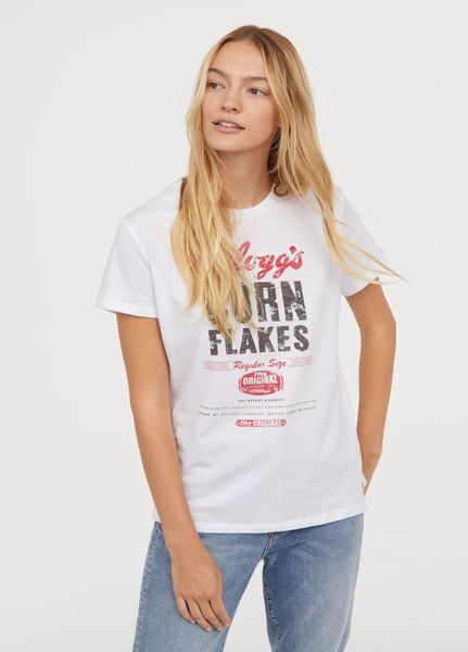 

Футболка H&M ХS Белая (1099-763)