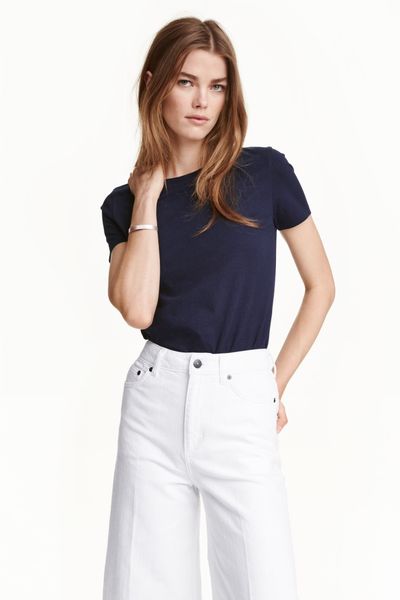 

Футболка H&M S Синяя (1200-725)
