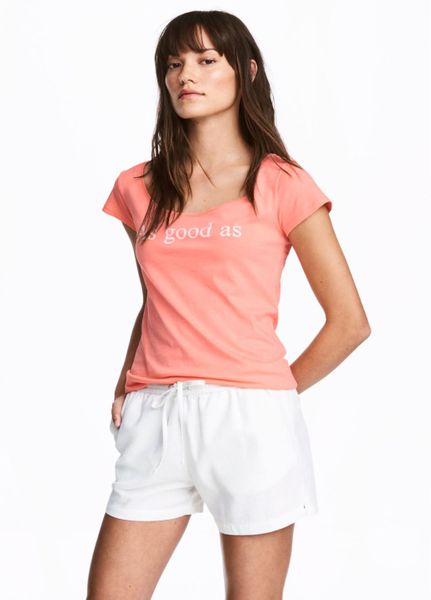 

Футболка H&M L Розовая (1081-961)