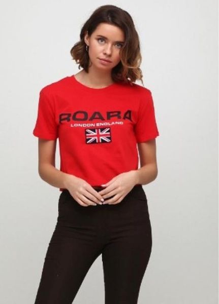 

Футболка H&M L Красная (1088-336)