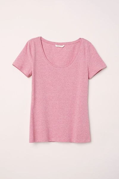 

Футболка H&M L Розовая (1201-732)