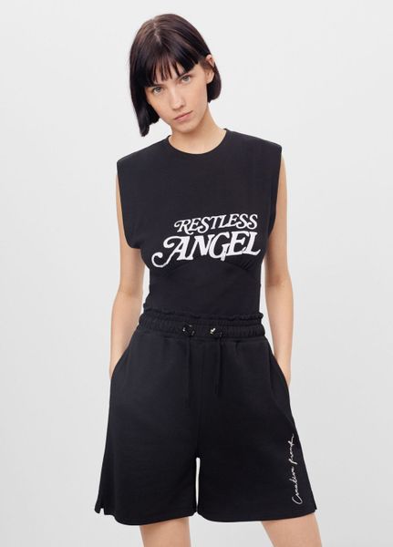 

Футболка Bershka XS Черная (1201-562)