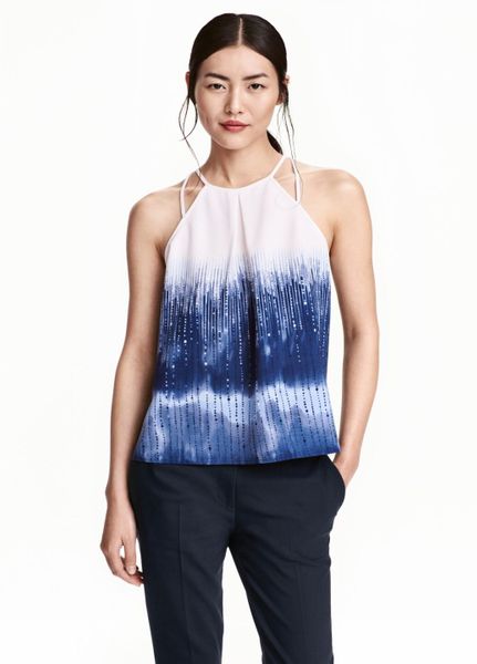 

Топ H&M 32 синий (1096-656)