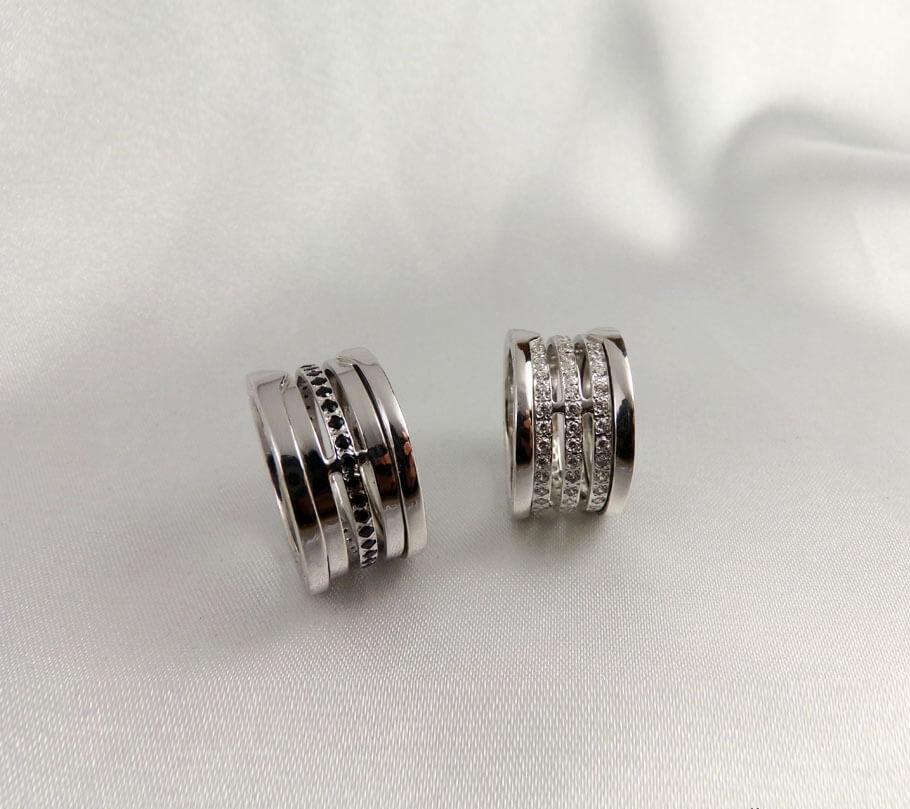 

Обручальные кольца Maxi Silver 4550 ZL, размер 17.5