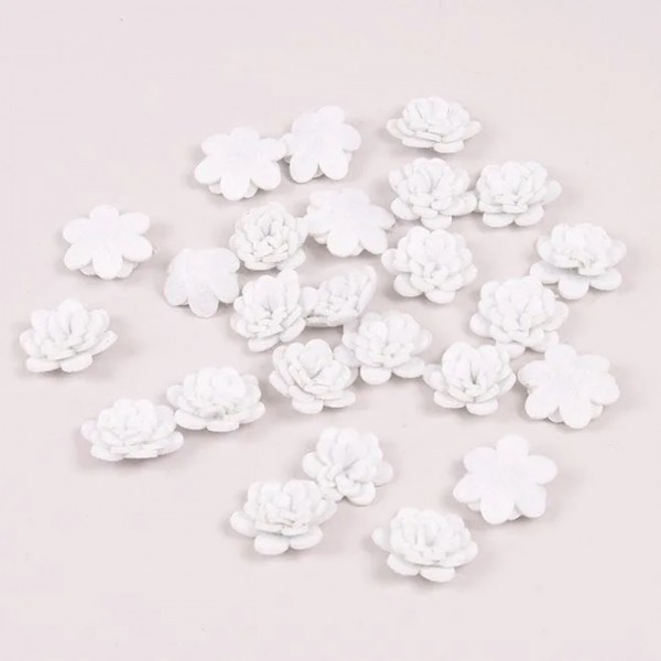 

Цветочек из фетра белый Flora 10489 25 шт (BAM002525)