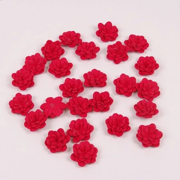 

Цветочек из фетра красный Flora 10447 25 шт (BAM002523)
