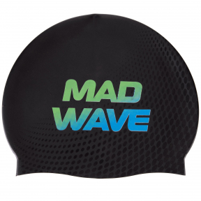 

Шапочка для плавания MadWave MAD WAVE M055916 Черный (SKL024261)