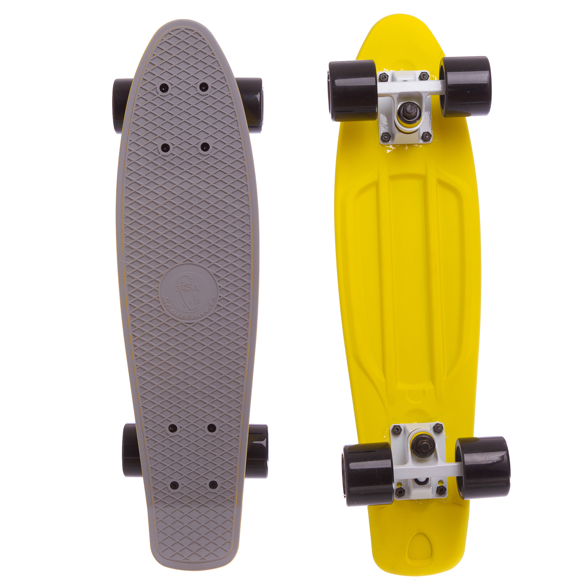 

Скейтборд пластиковый Penny RUBBER SOFT TWIN FISH 22in двухцветная дека SK-410-9