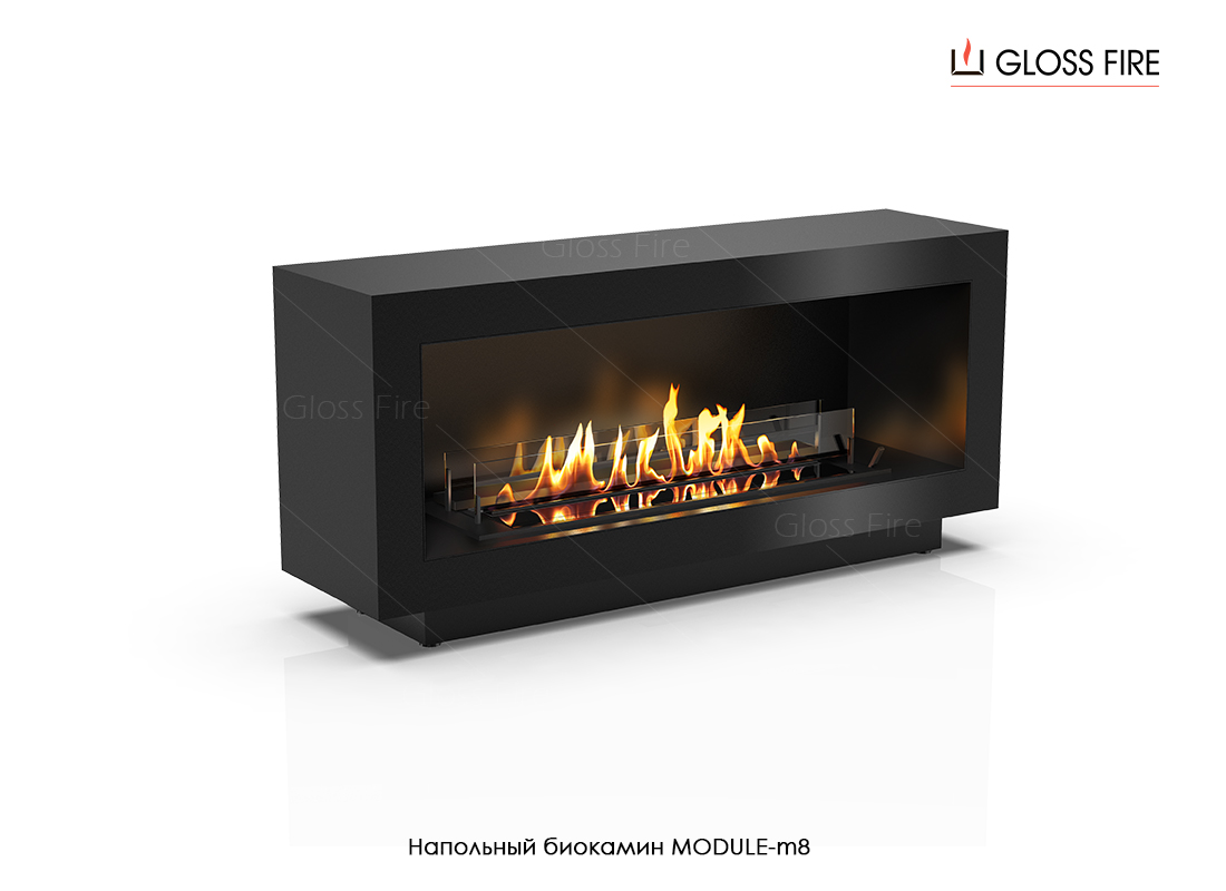 

Напольный биокамин Gloss Fire Module-m8 черный