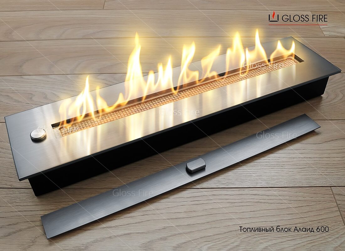 

Топливный блок Gloss Fire Алаид Style 600 серый