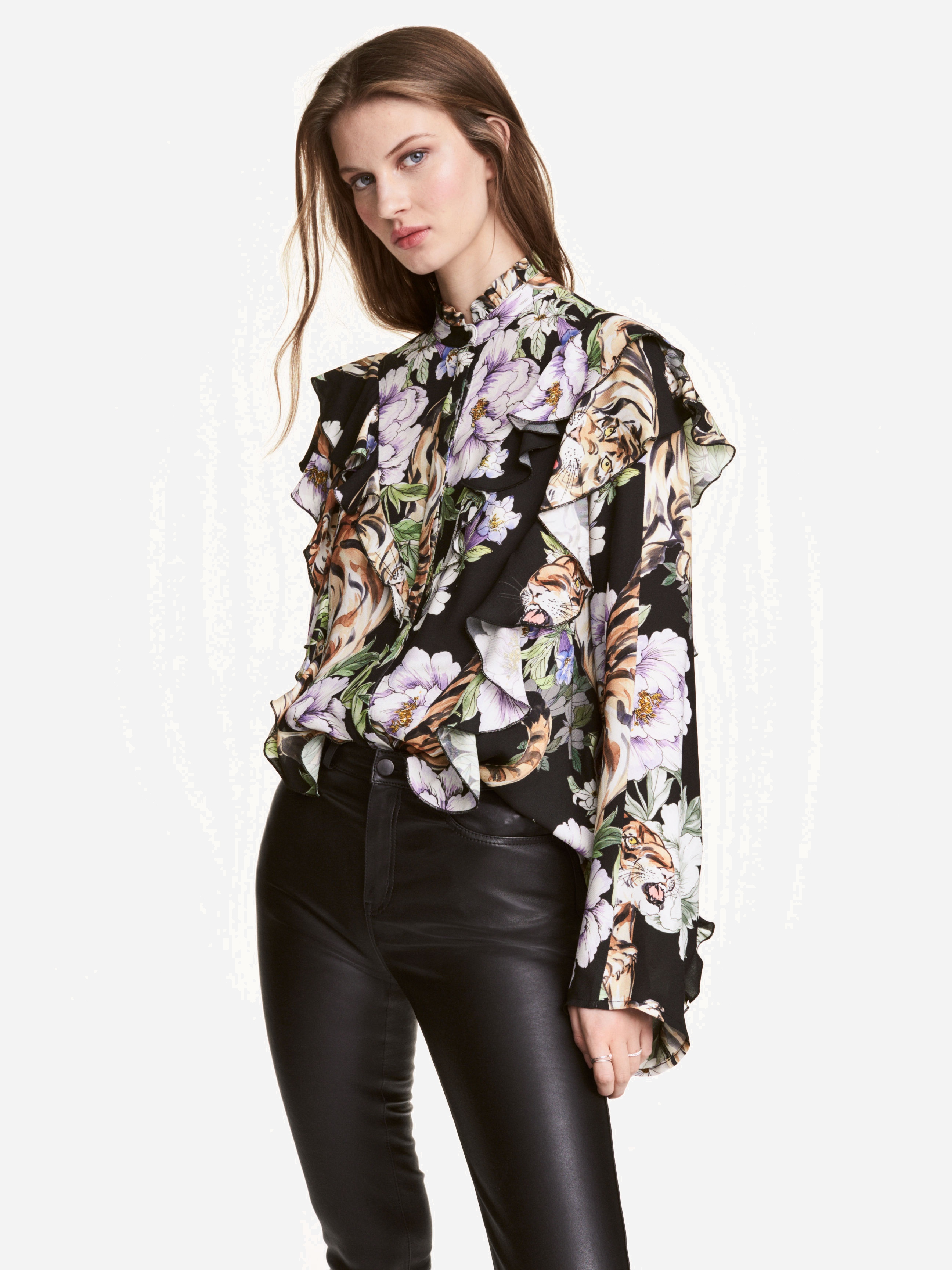 

Блузка H&M 4910435-AAUU 44 Черная