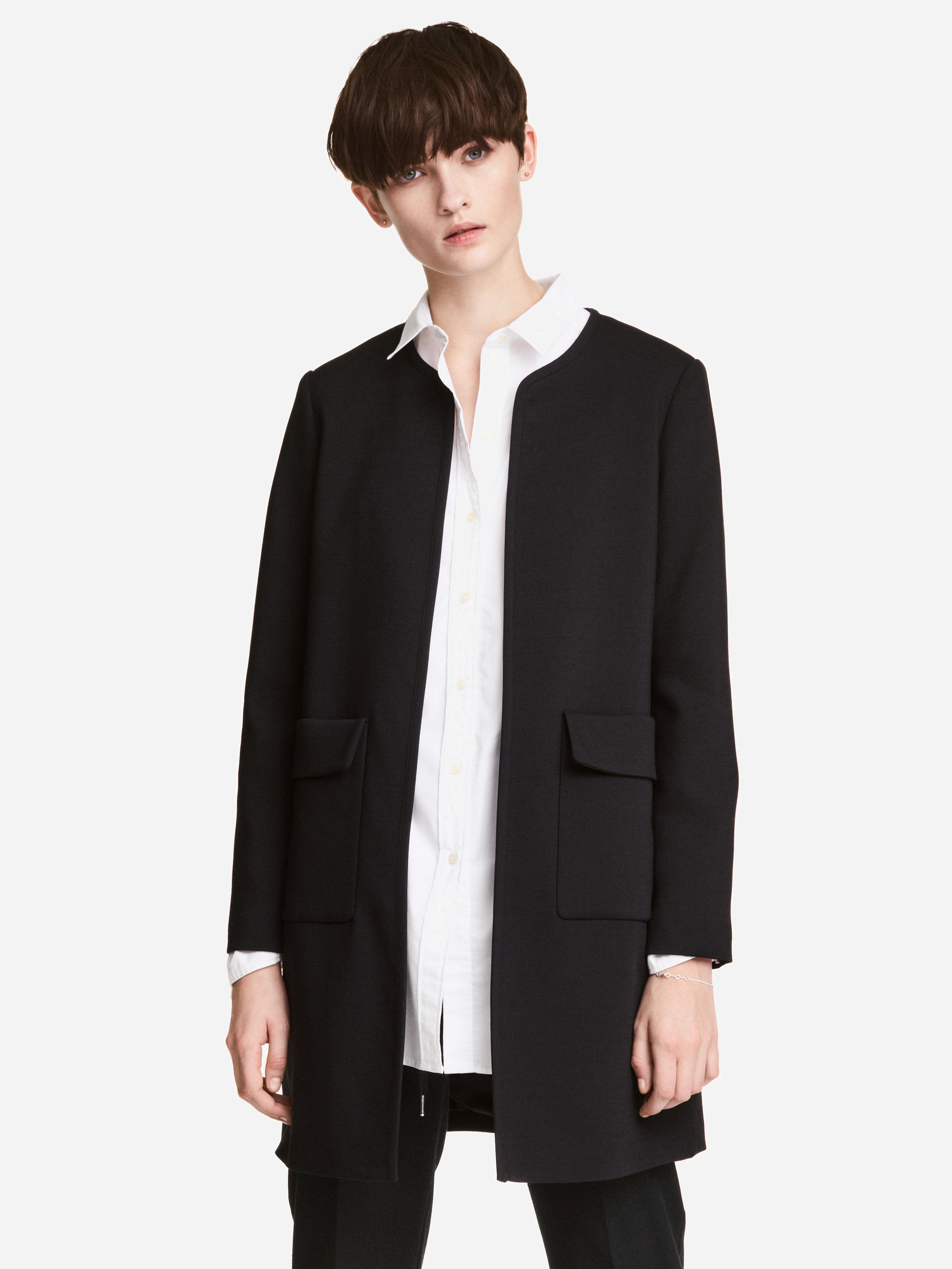 

Пальто H&M 4347785-AAAD 34 Черное
