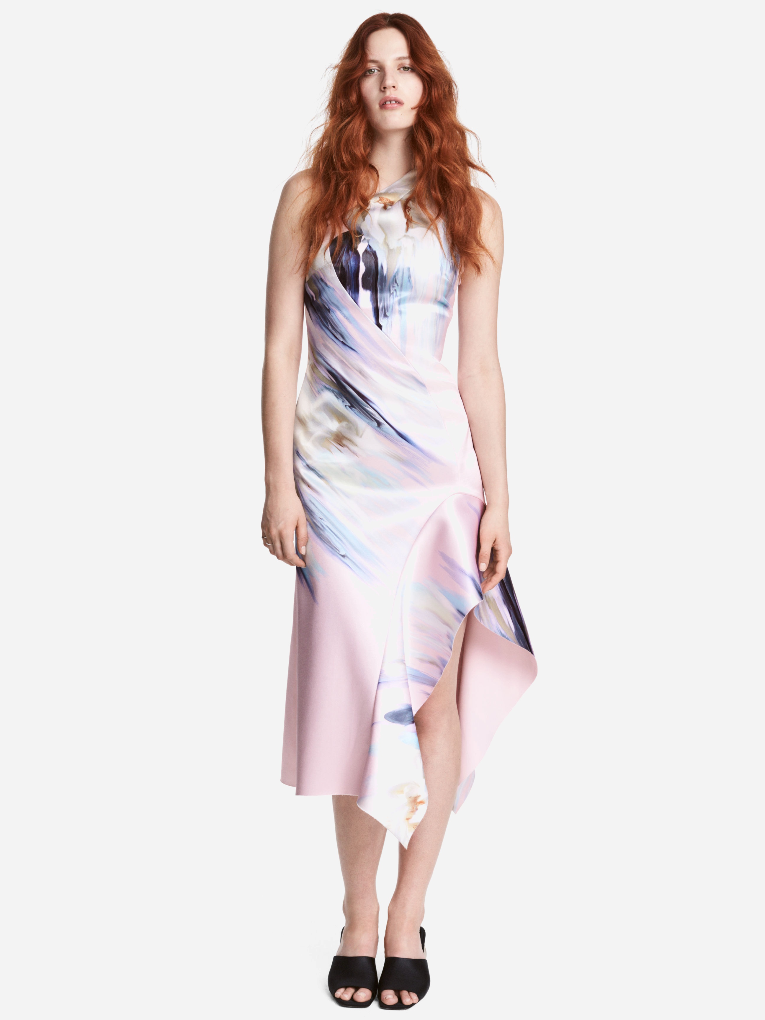 

Платье H&M 4866755-ABCD 34 Розовое с разноцветным