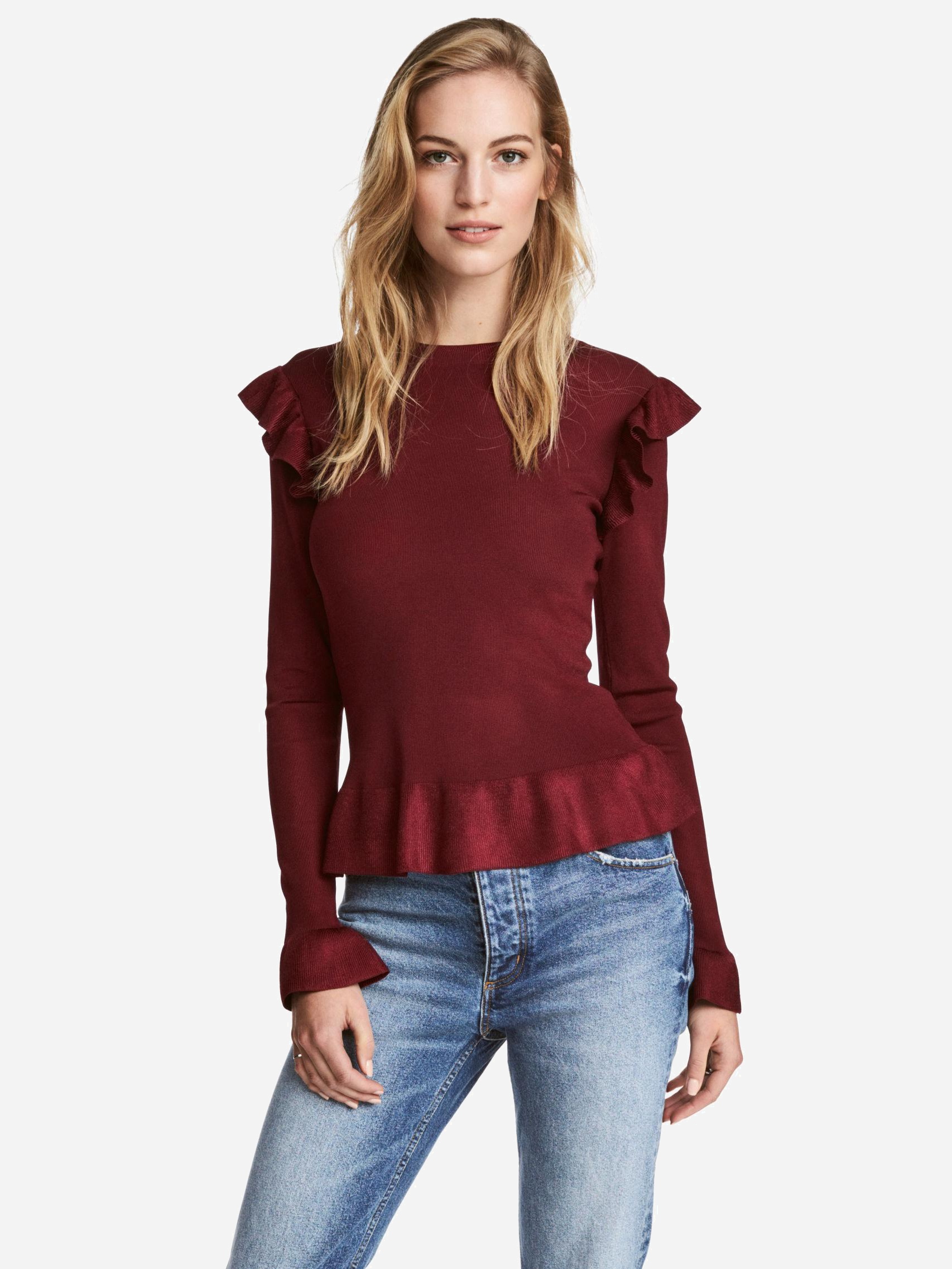 

Джемпер H&M 4885205-ACUK S Бордовый