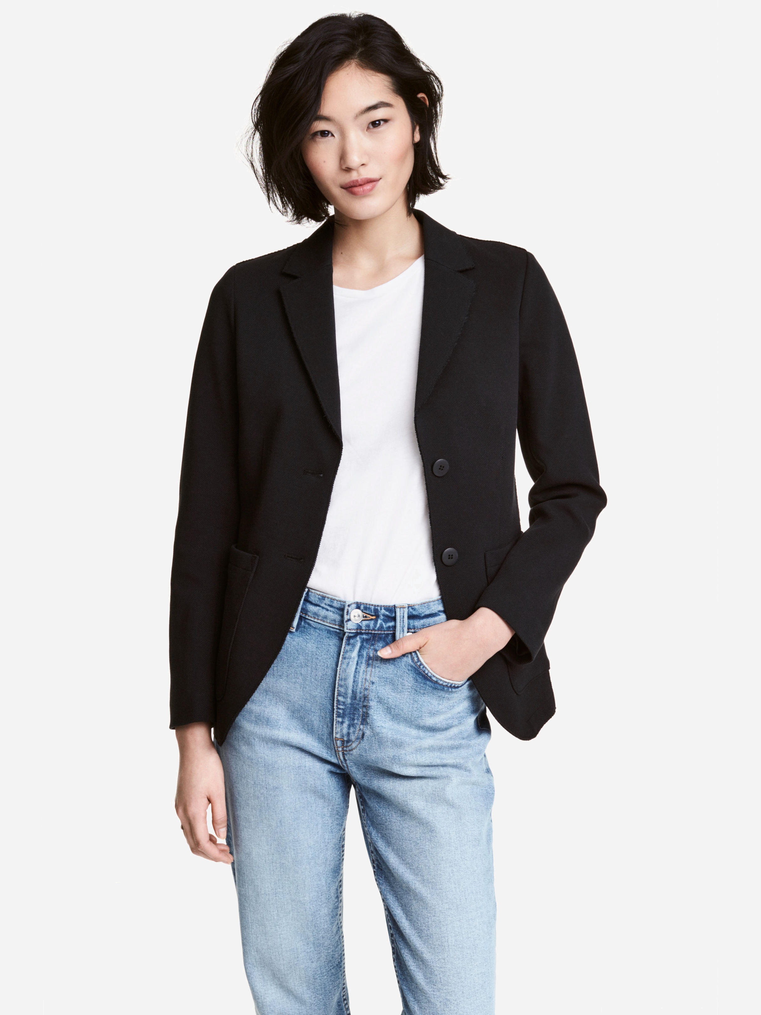 

Жакет H&M 4592395-AAAD 32 Черный