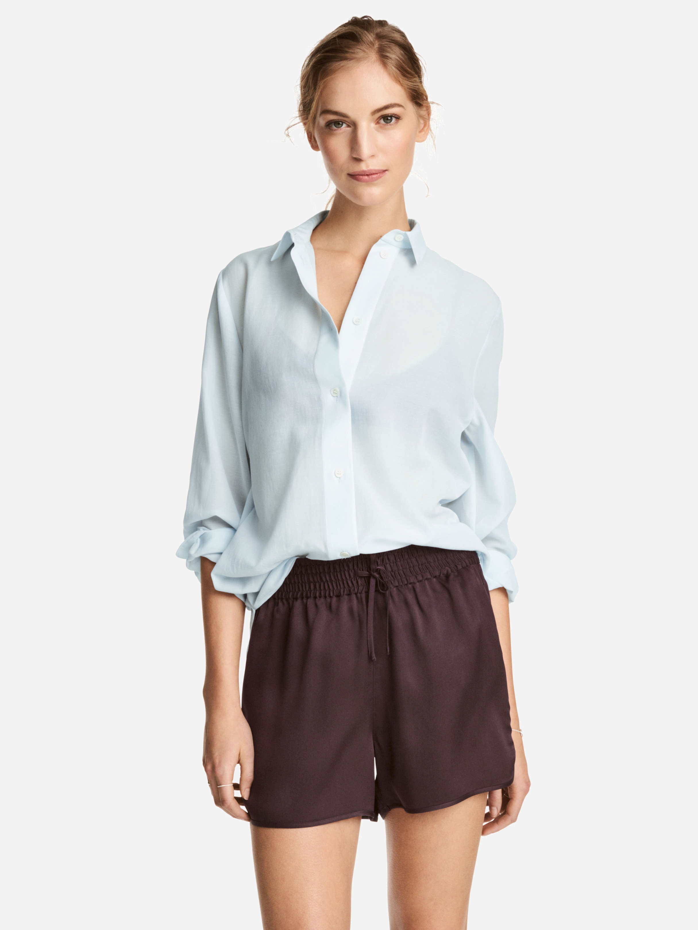

Блузка H&M 5218325-ACUP 36 Голубая