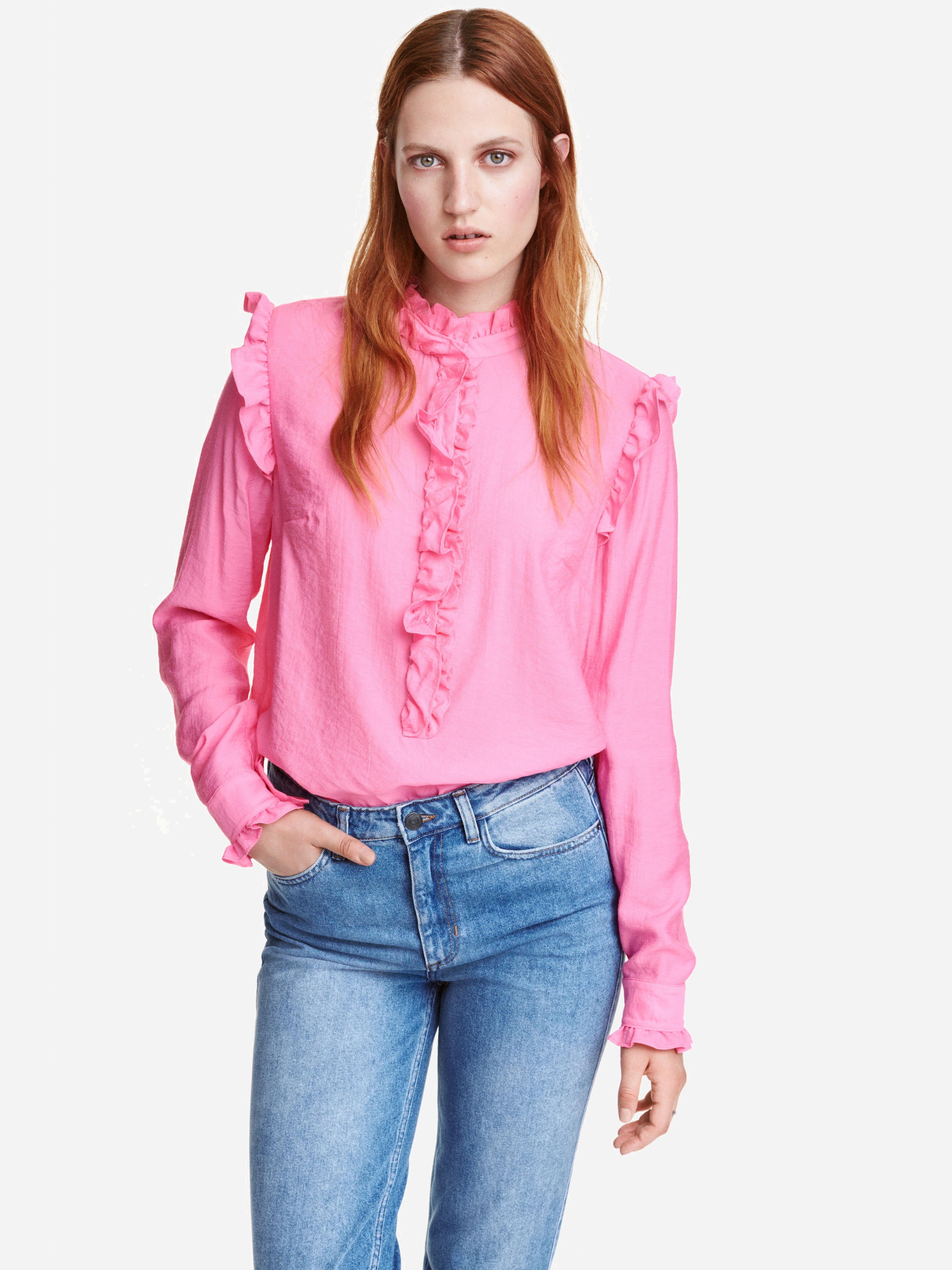 

Блузка H&M 4447244-ACWG 32 Розовая