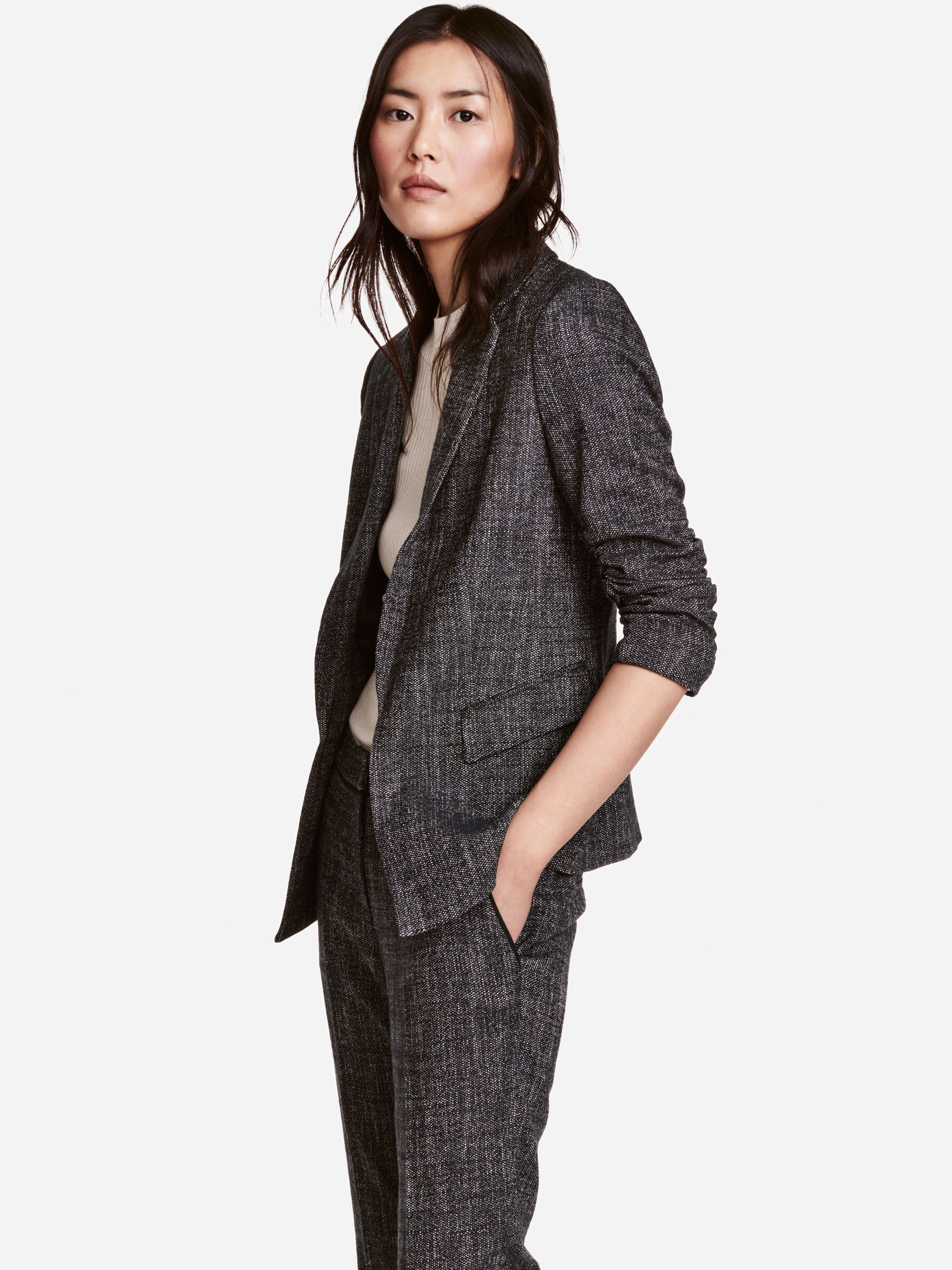 

Пиджак H&M 4427094-ABOU 44 Черный с белым