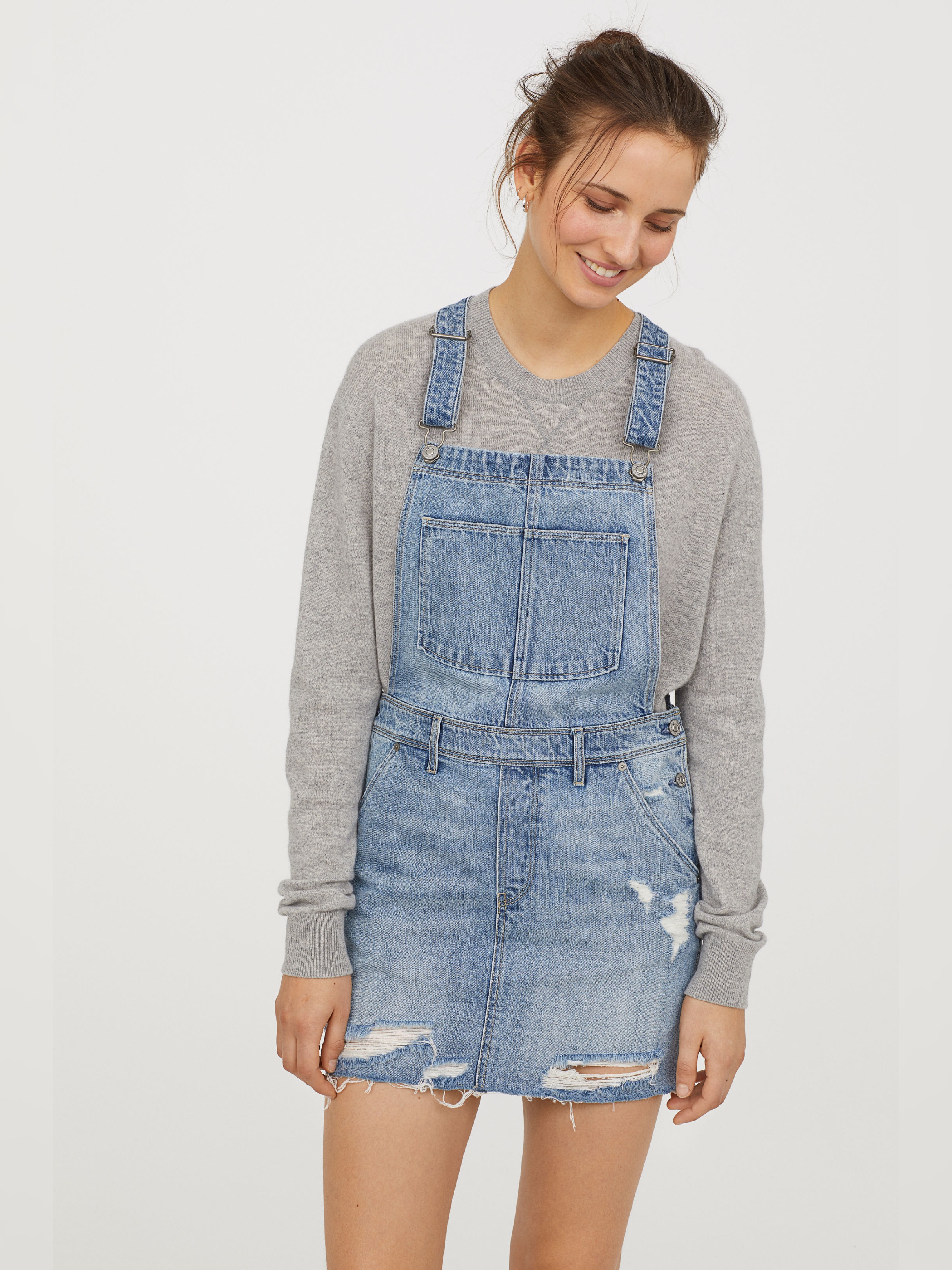 

Джинсовый сарафан H&M 4458655-ACUP 38 Голубой