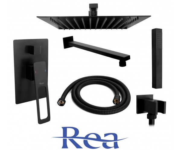

Душевой гарнитур Rea SOHO Черный скрытого монтажа (REA-P5632)
