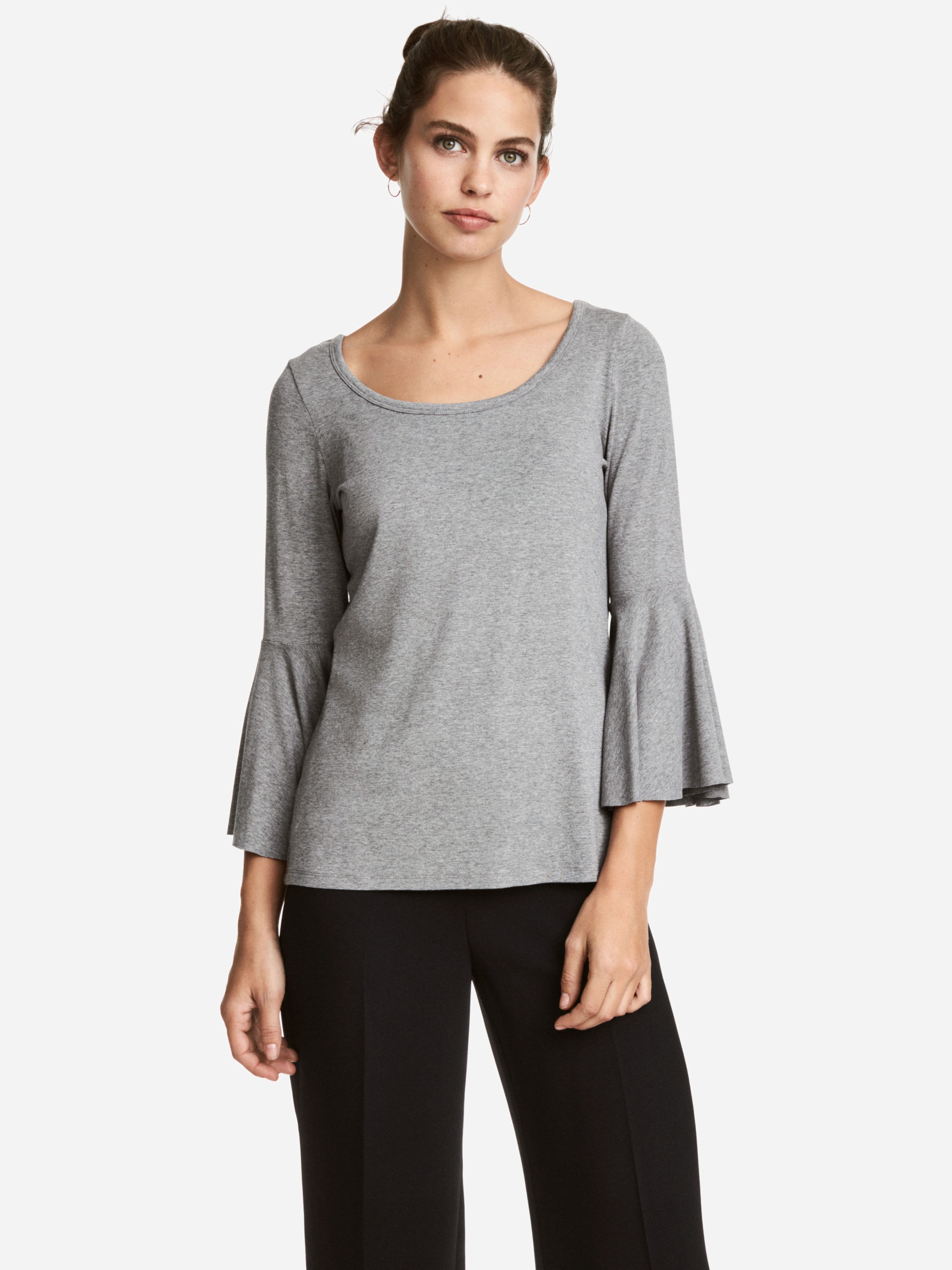 

Лонгслив для кормящих мам H&M 5090086-ABKU L Серый
