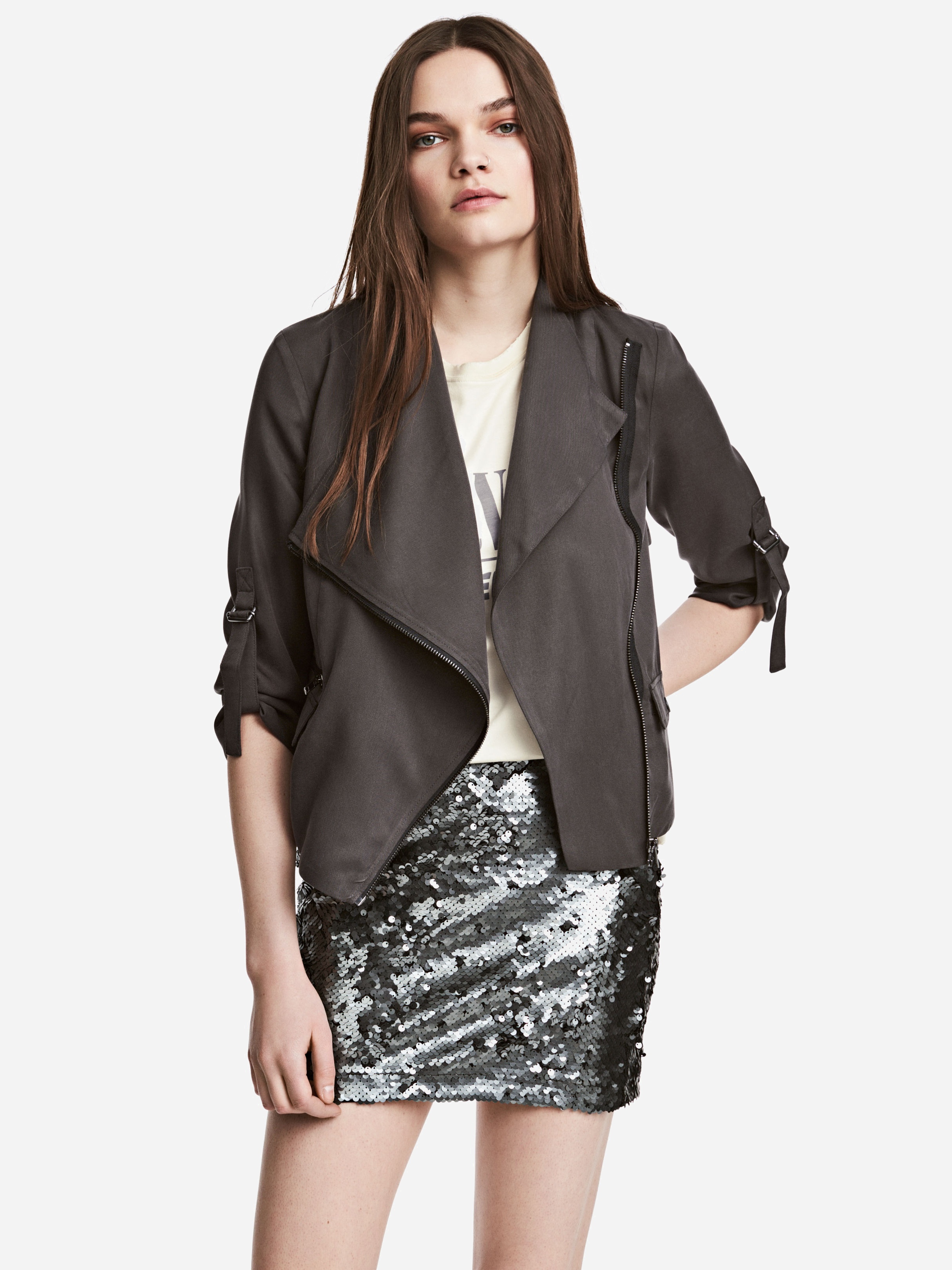 

Ветровка H&M 4643645-ACXW 38 Темно-серая