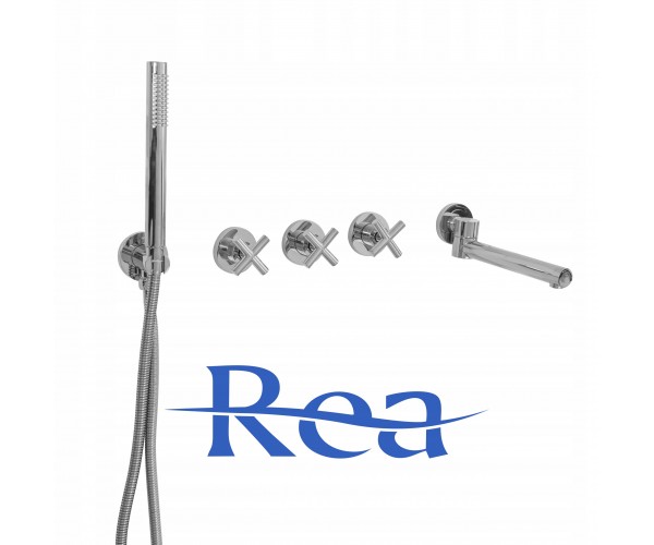 

Змішувач для ванни + BOX Rea EXIT Хром REA-B8005