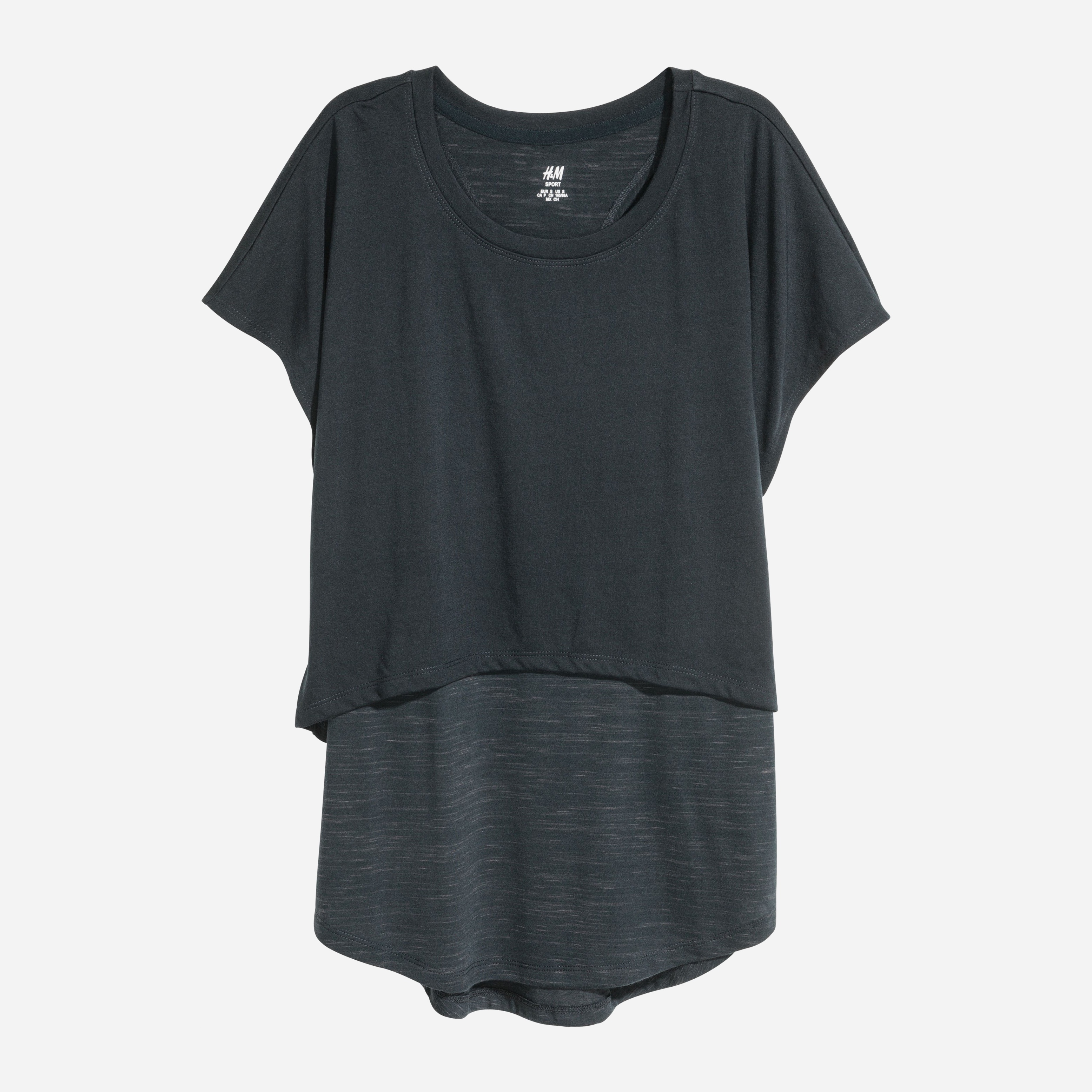 

Футболка H&M 5637076-AAQJ XS Темно-синяя