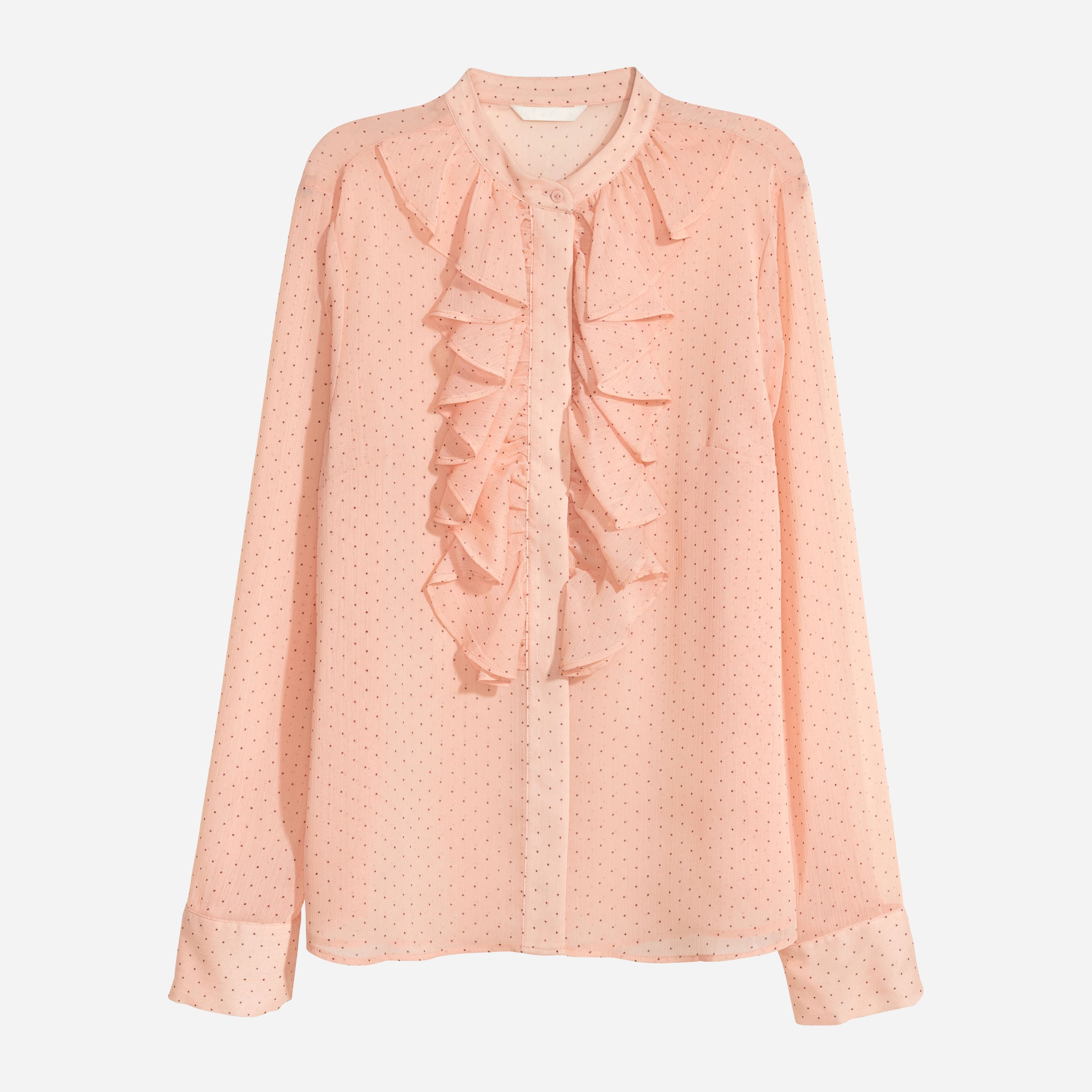 

Блузка H&M 6350087-ADHT 32 Персиковая с черным