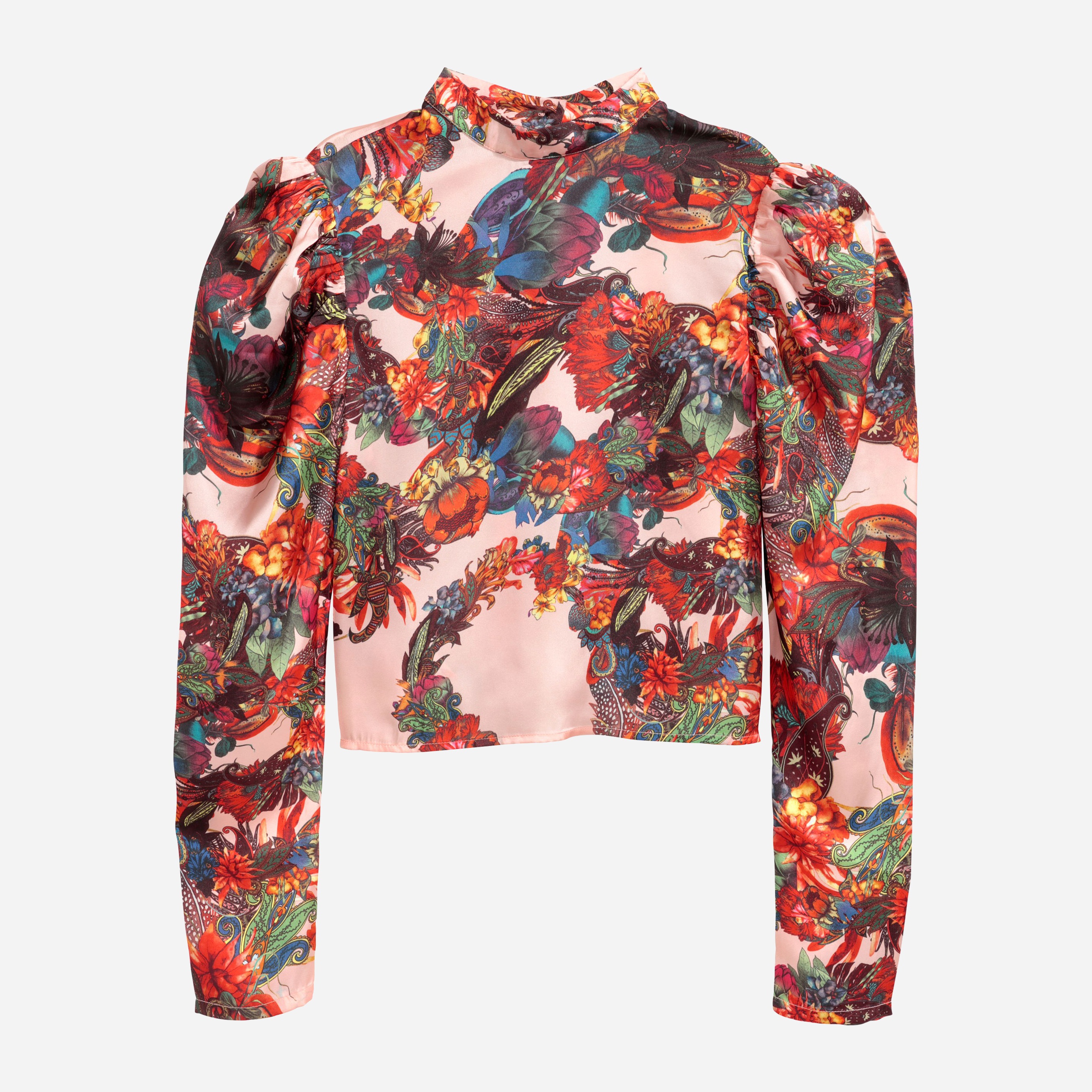 

Блузка H&M 5891206-ABCD 42 Розовая с разноцветным