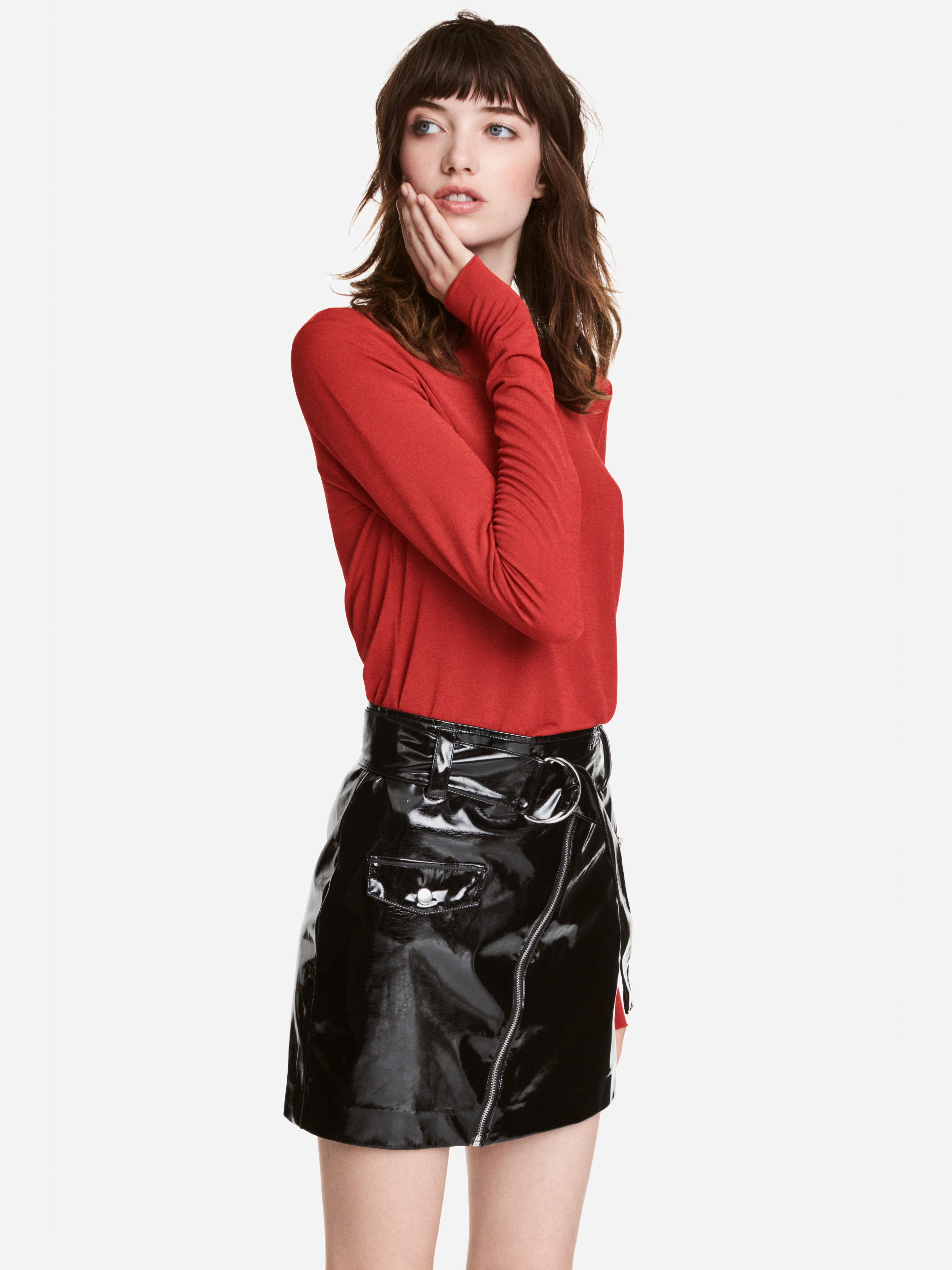 

Лонгслив H&M 5668396-ACXY XS Терракотовый