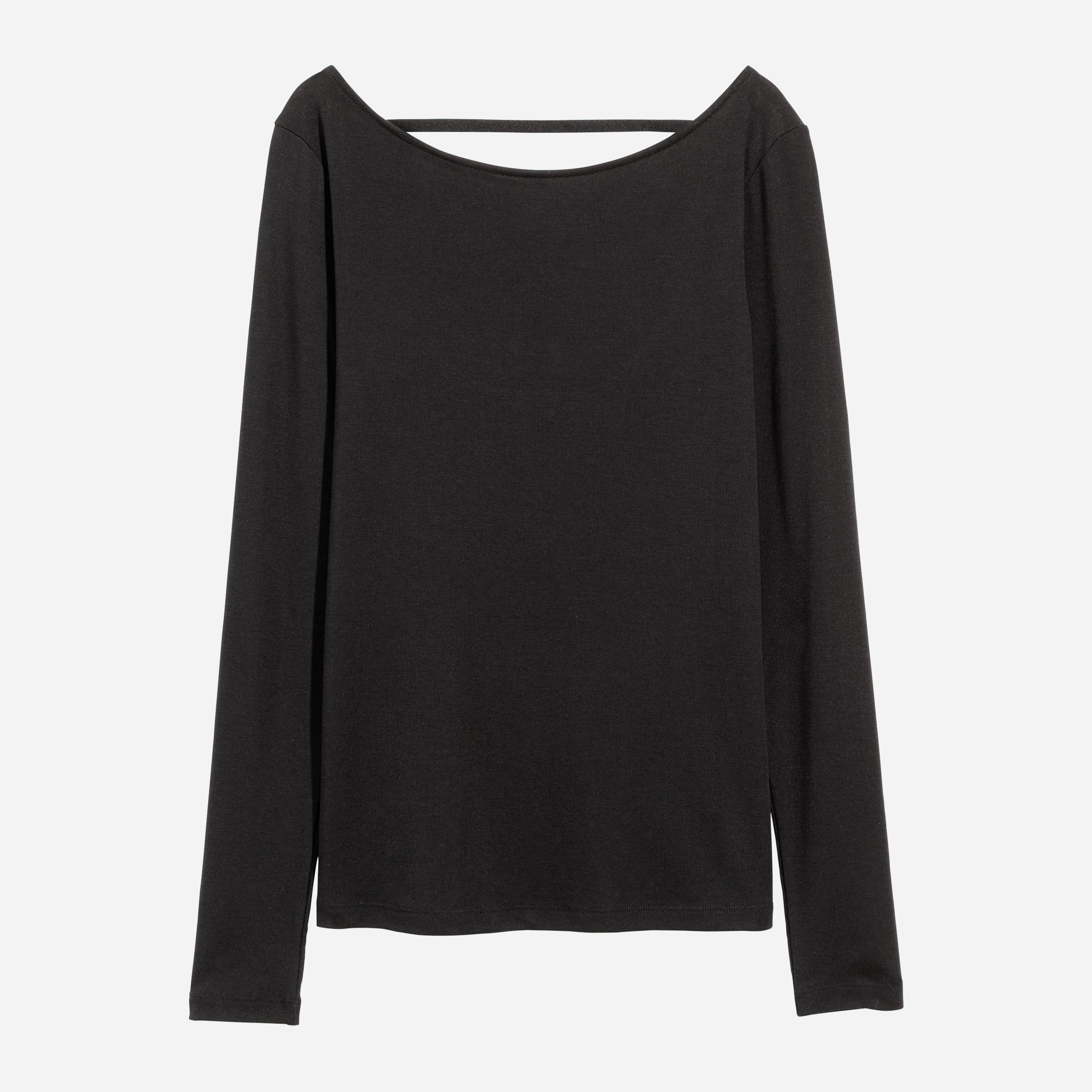 

Лонгслив H&M 6165437-AAAD 36 Черный