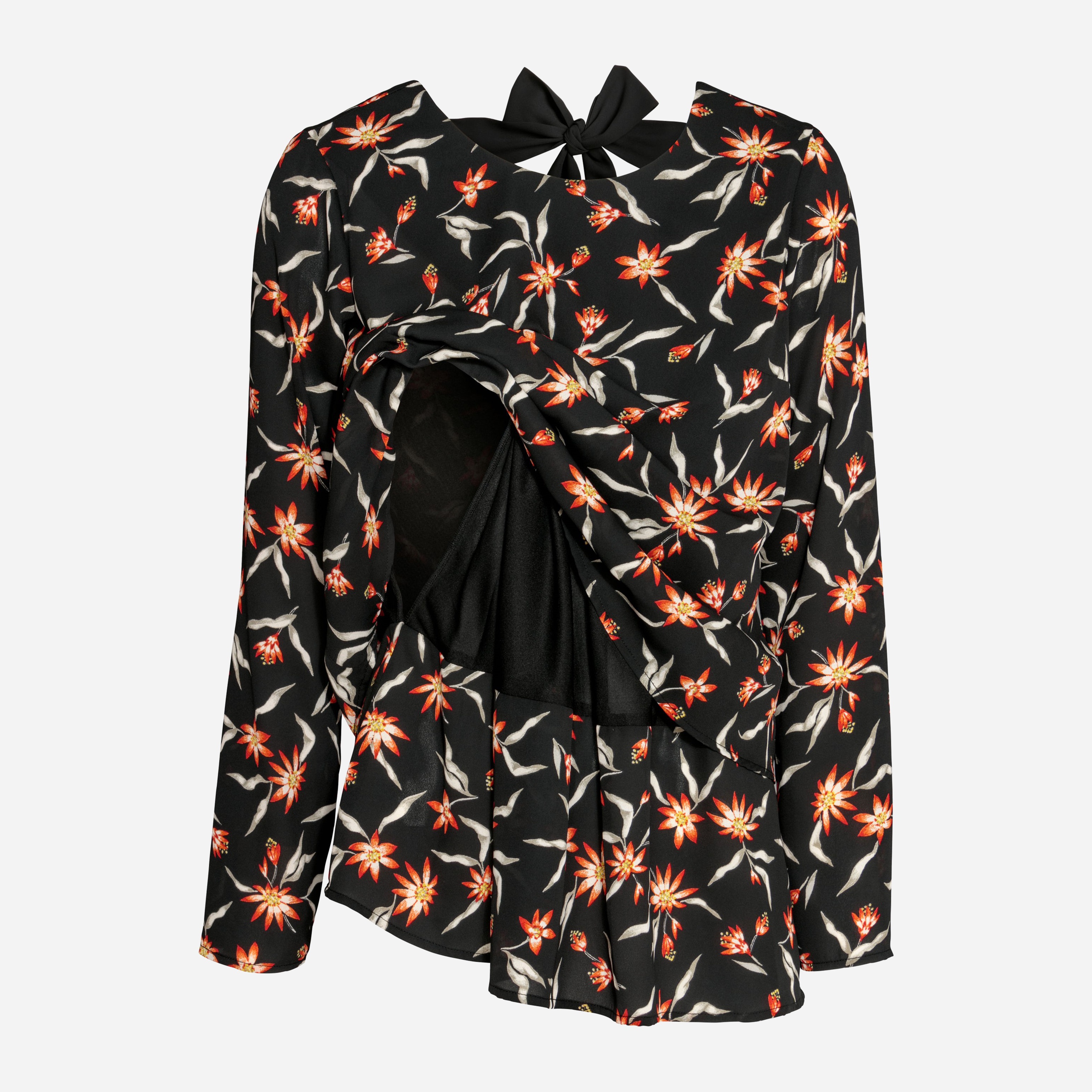 

Блузка для кормящих мам H&M 5614166-ACOZ S Черная