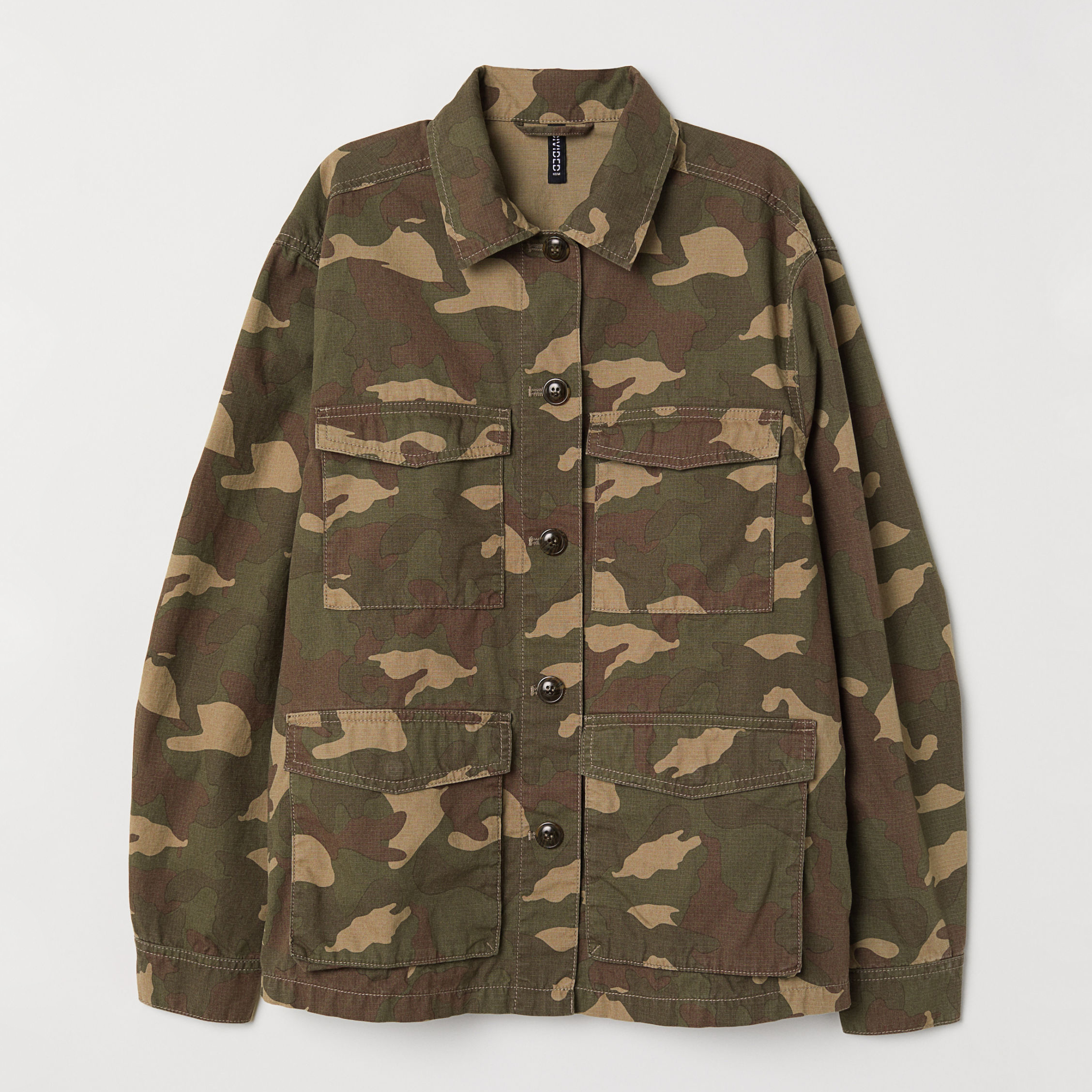 

Куртка-рубашка H&M 5188317-ADUZ 34 Хаки