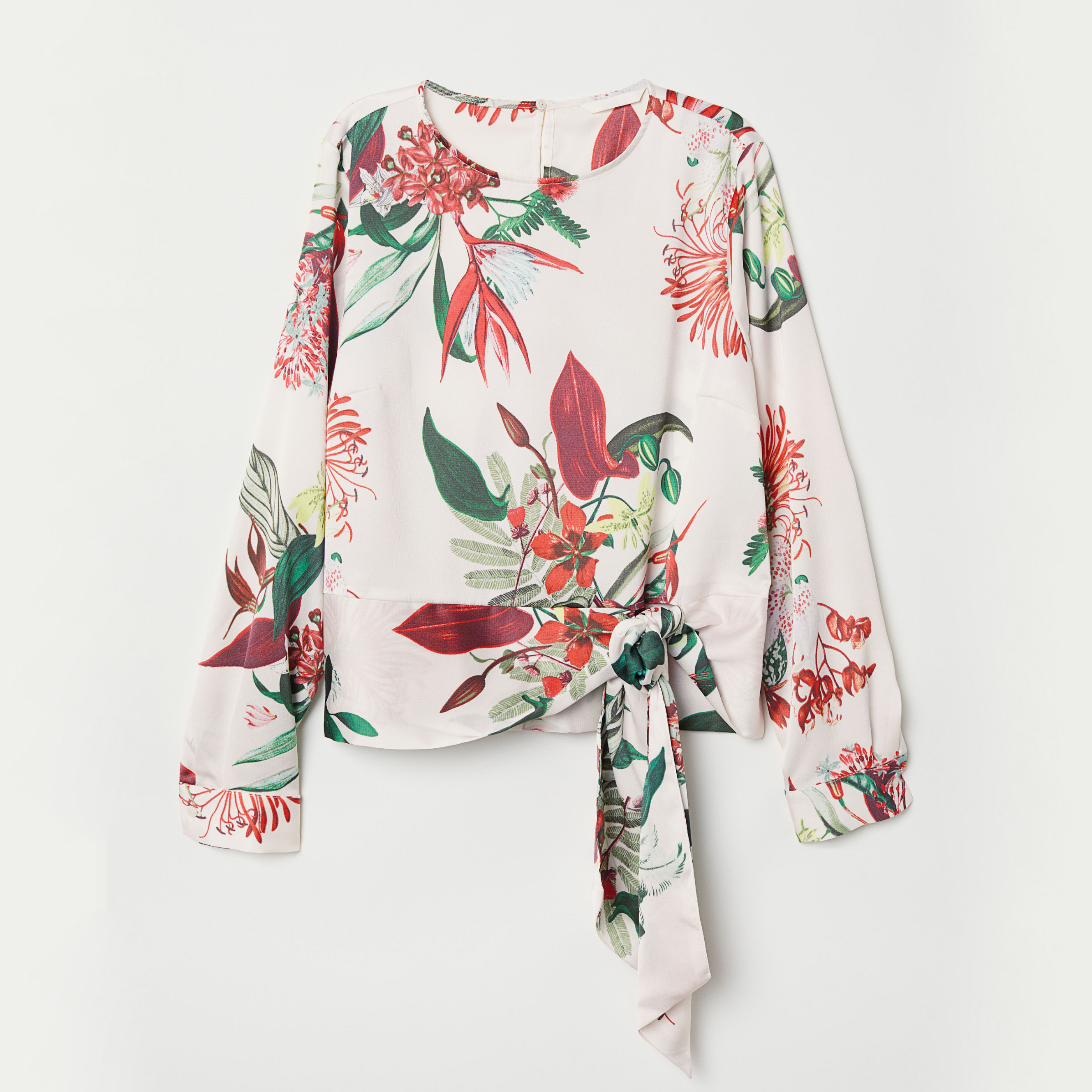 

Блузка H&M 6517028-ABSO 50 Молочная с разноцветным