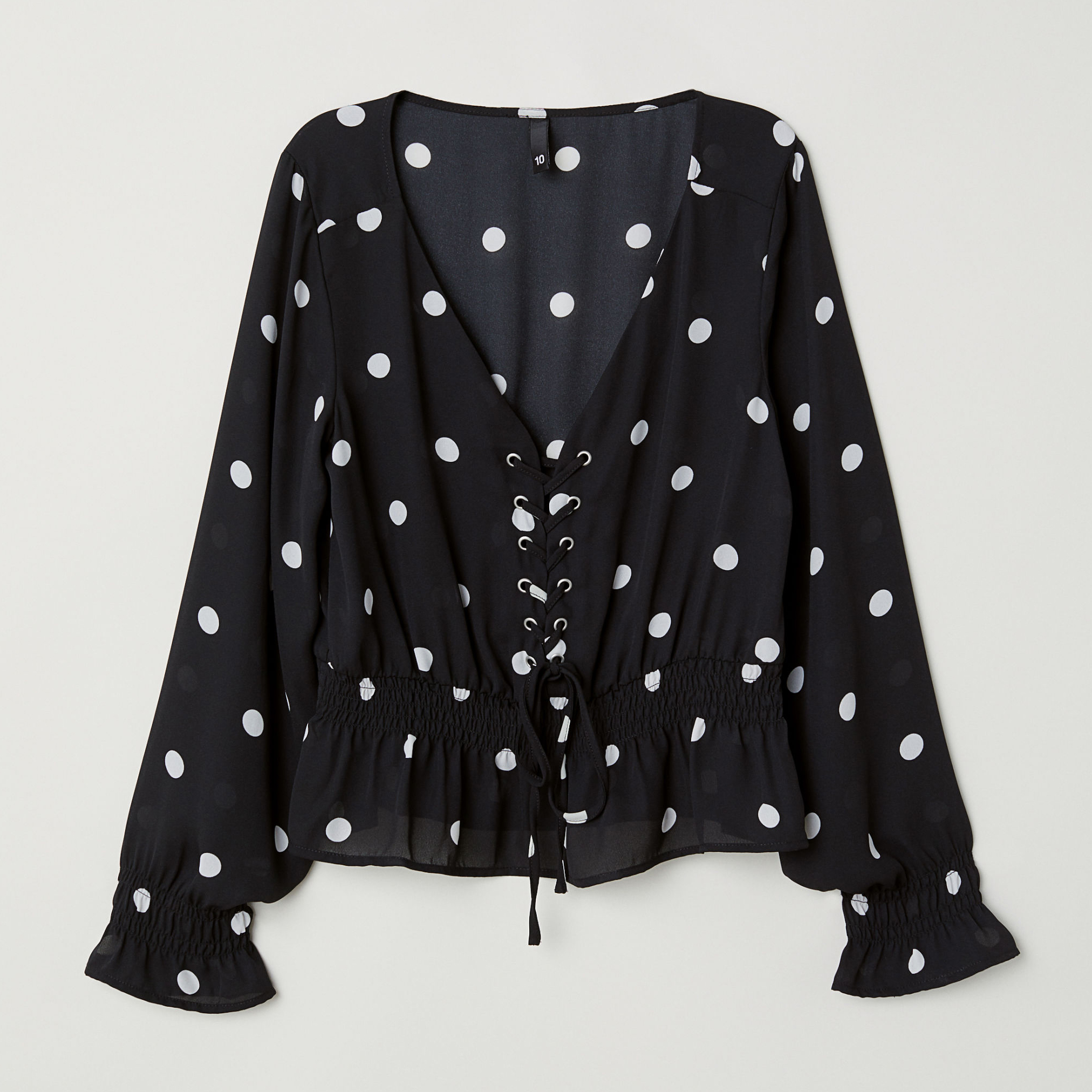 

Блузка H&M 5762247-AANX 40 Черная с белым