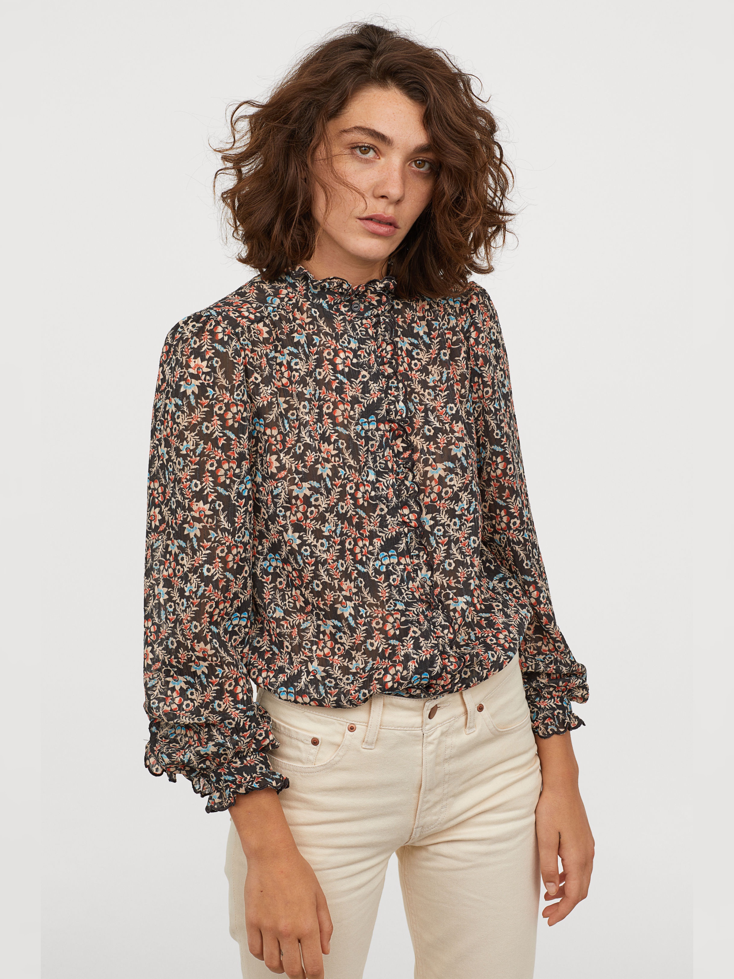 

Блузка H&M 7070158-ACOZ 32 Черная