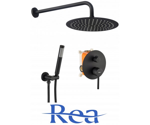 

Душевой гарнитур Rea LUNGO Черный скрытый комплект (REA-P4100)
