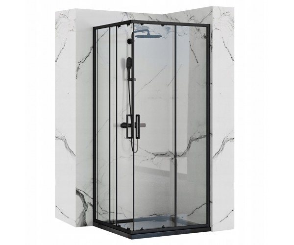 

Душова кабіна Rea PUNTO 90x90 Чорний REA-K4801