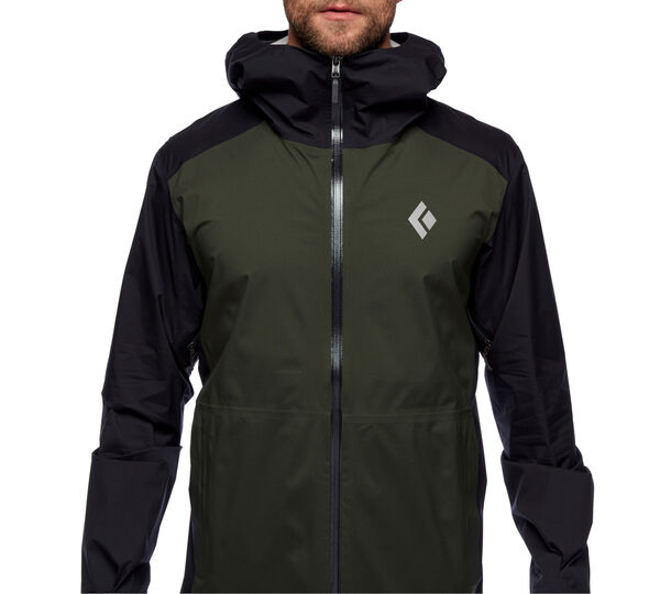 

Куртка Black Diamond Mens StormLine Stretch Rain Shell L Черный-Зеленый