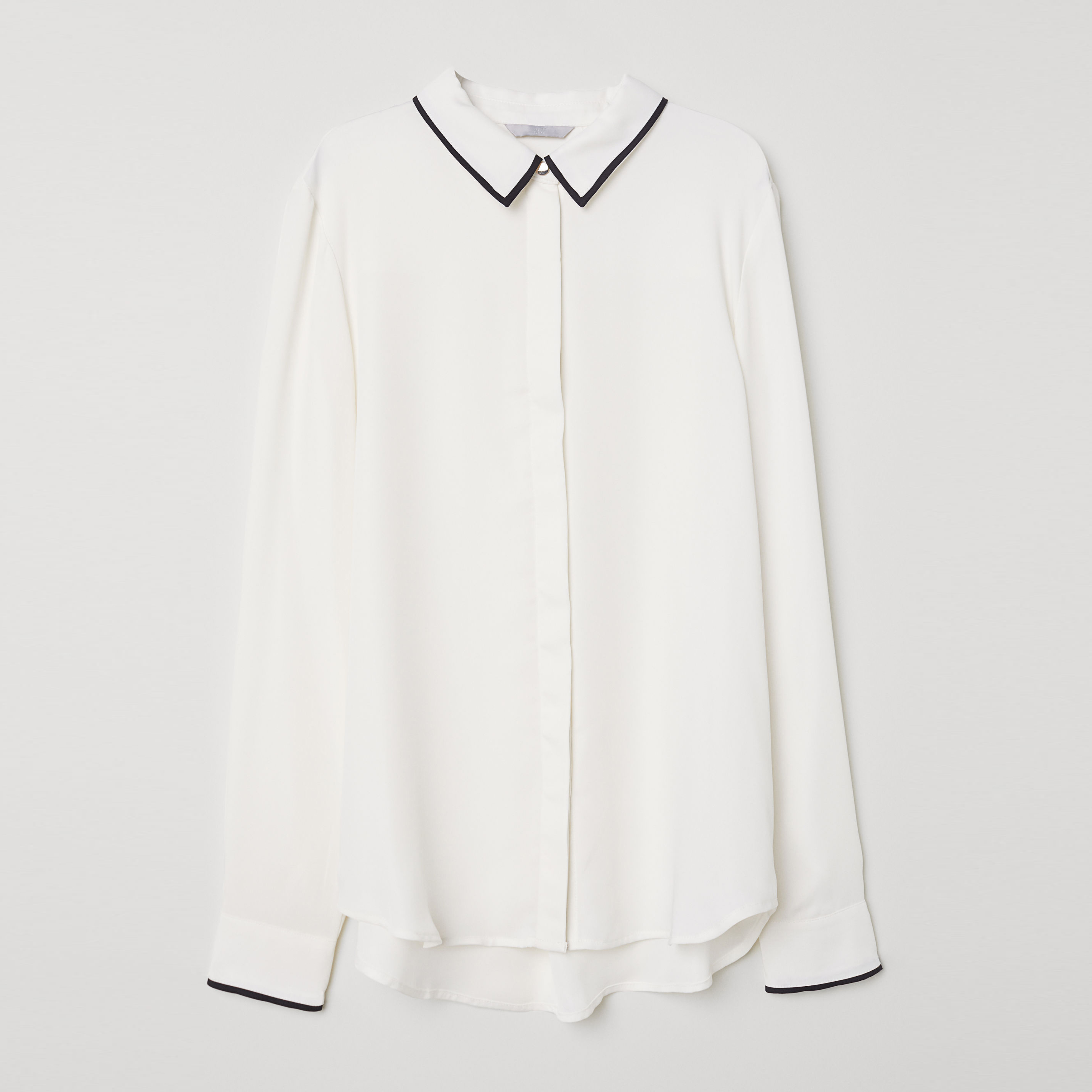 

Блузка H&M 6888738-ABBE 40 Белая с черным