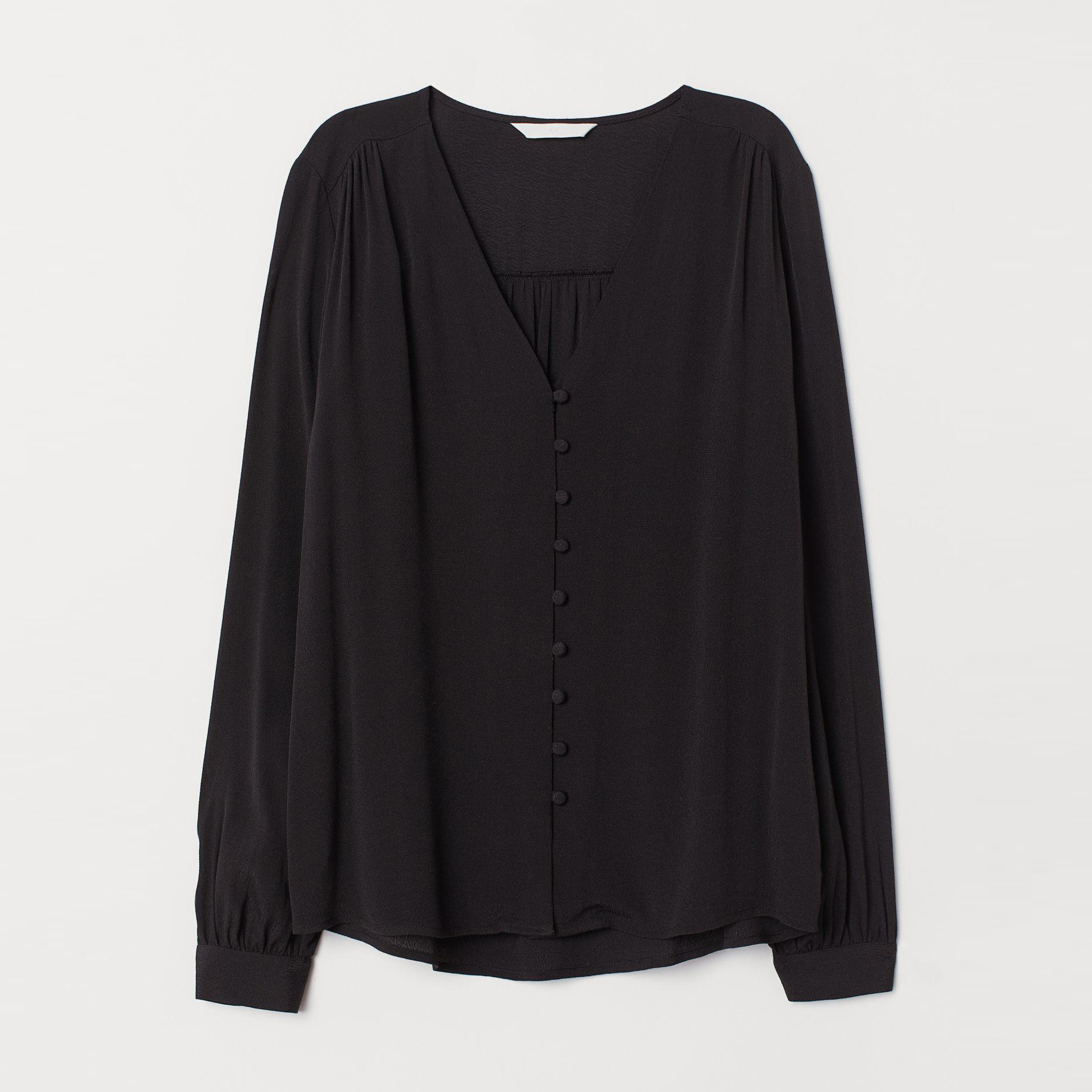 

Блузка H&M 7324129-AAAD 36 Черная