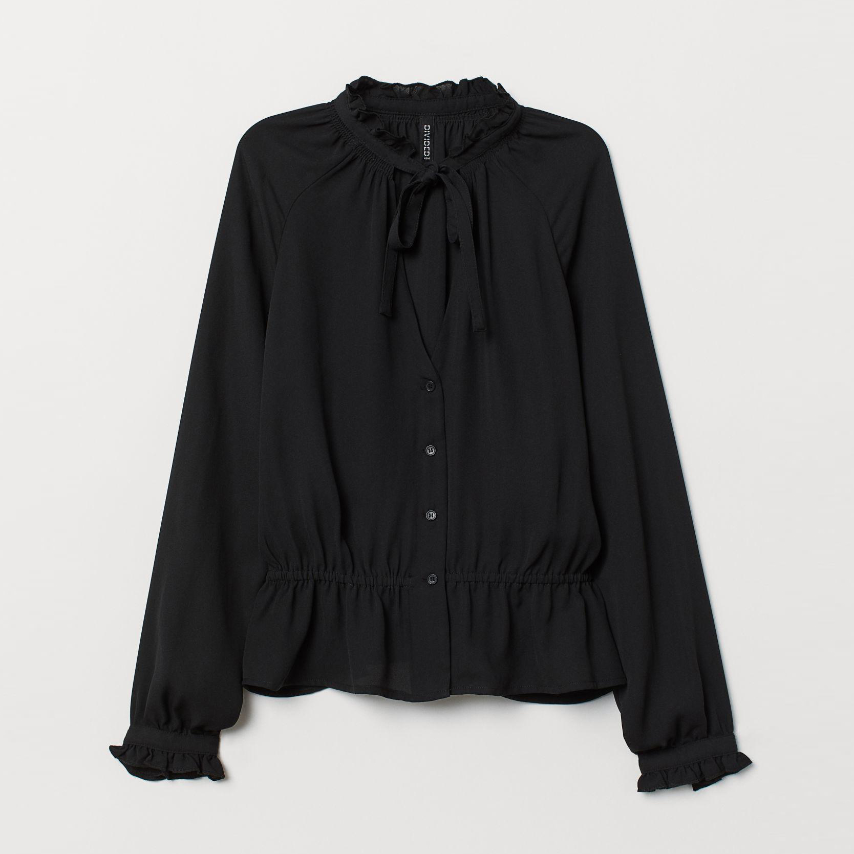 

Блузка H&M 7012749-AAAD 34 Черная