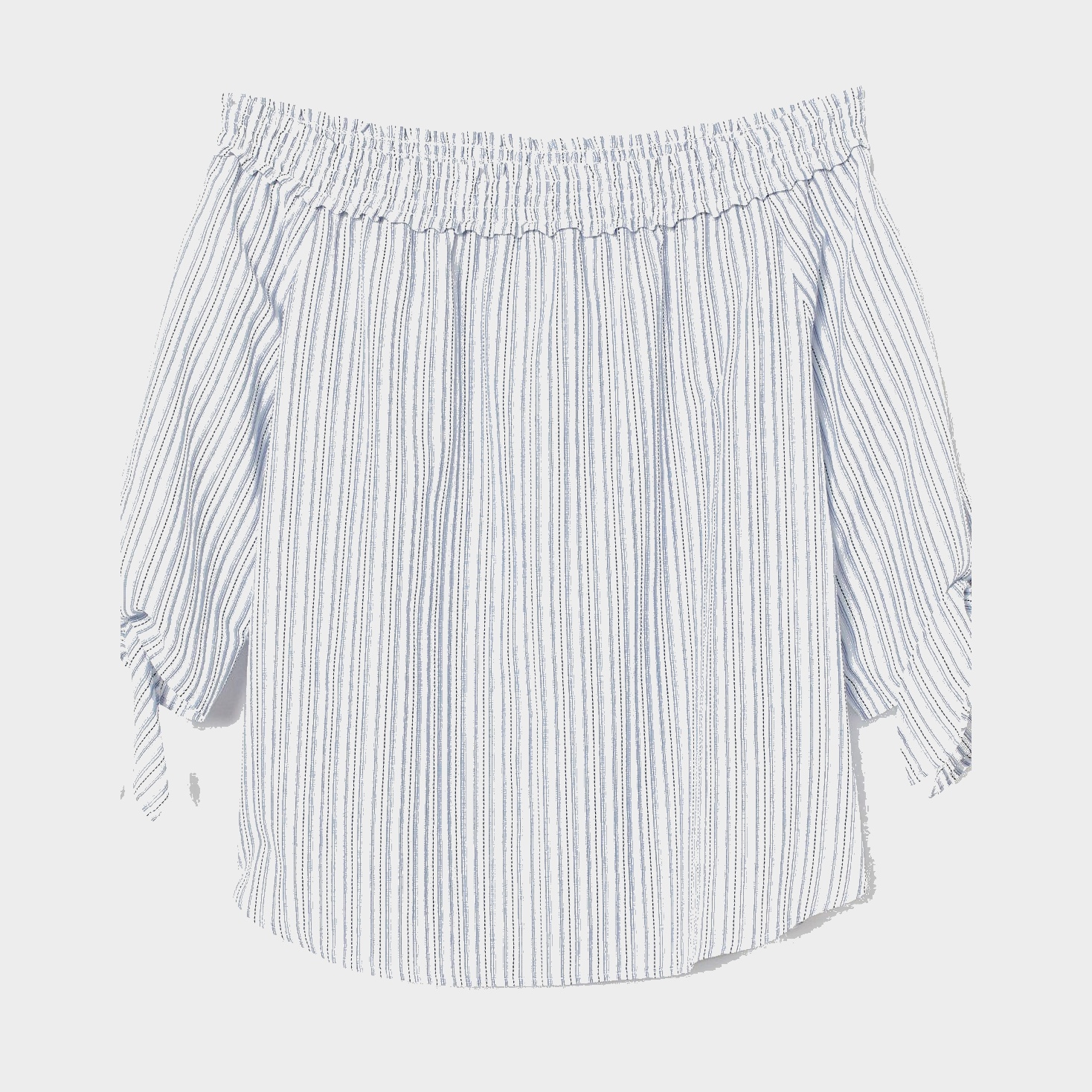 

Блузка H&M 6906449-AAKA 38 Белая с синим