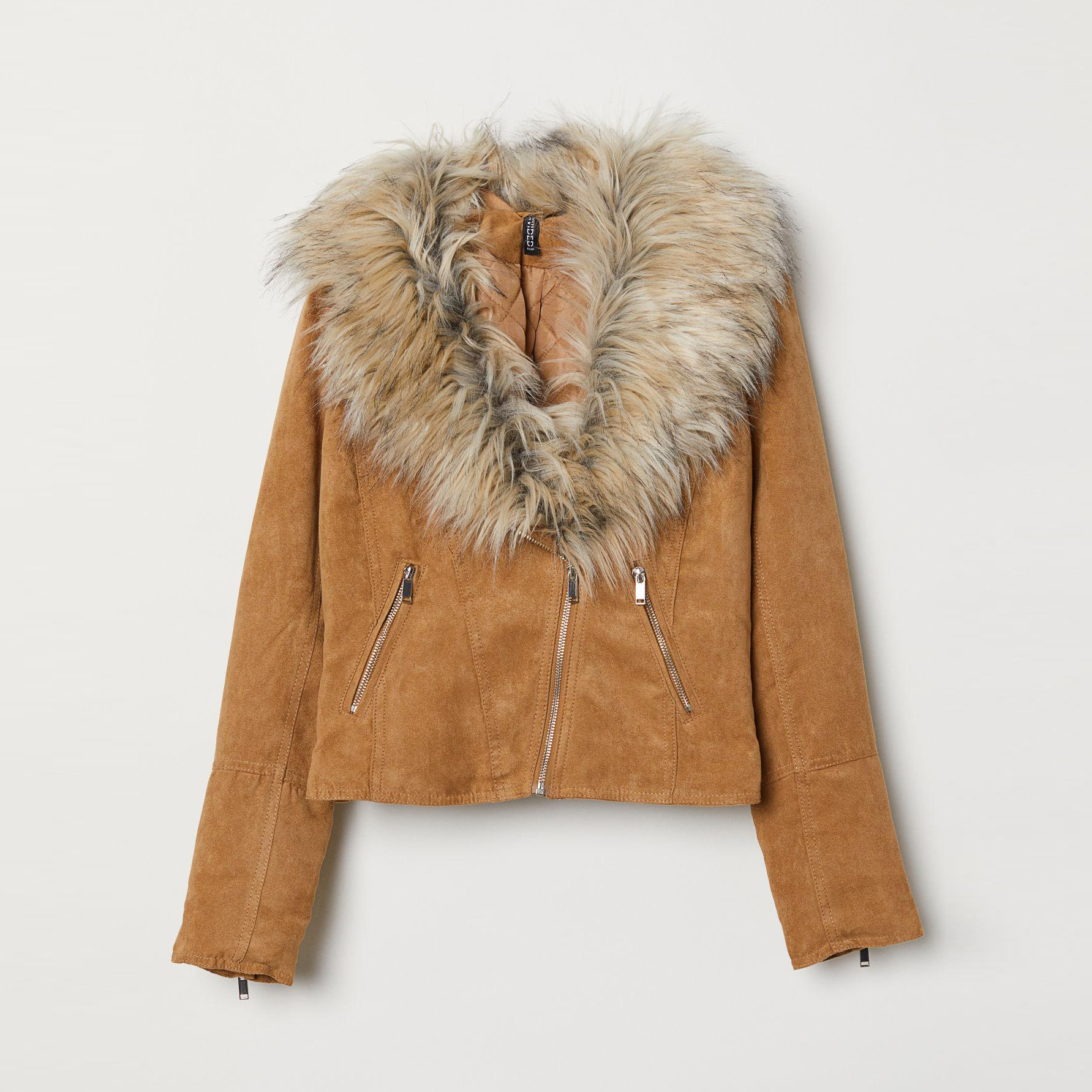

Куртка из искусственная замши H&M 6781638-ACVE 42 Коричневая